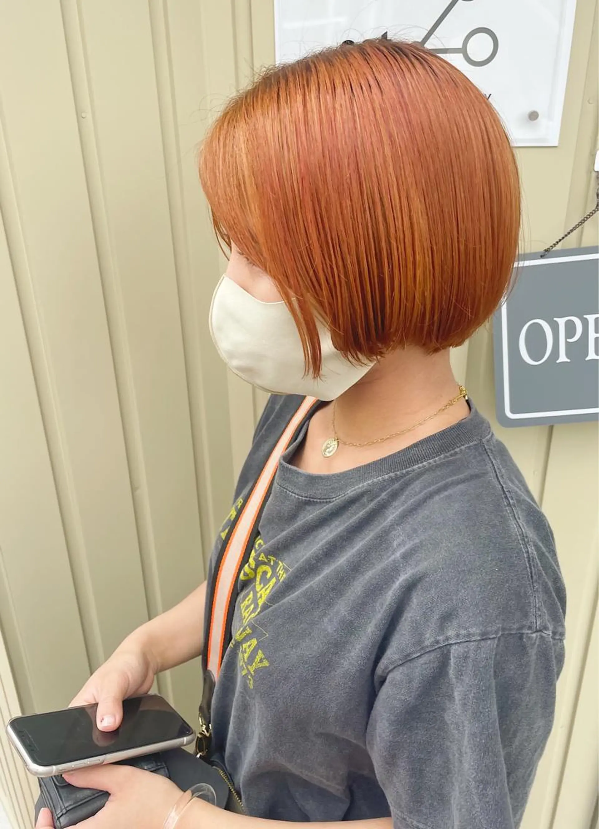 ショート カラー ケアブリーチ /髪質 改善/古橋圭史郎のヘアスタイル