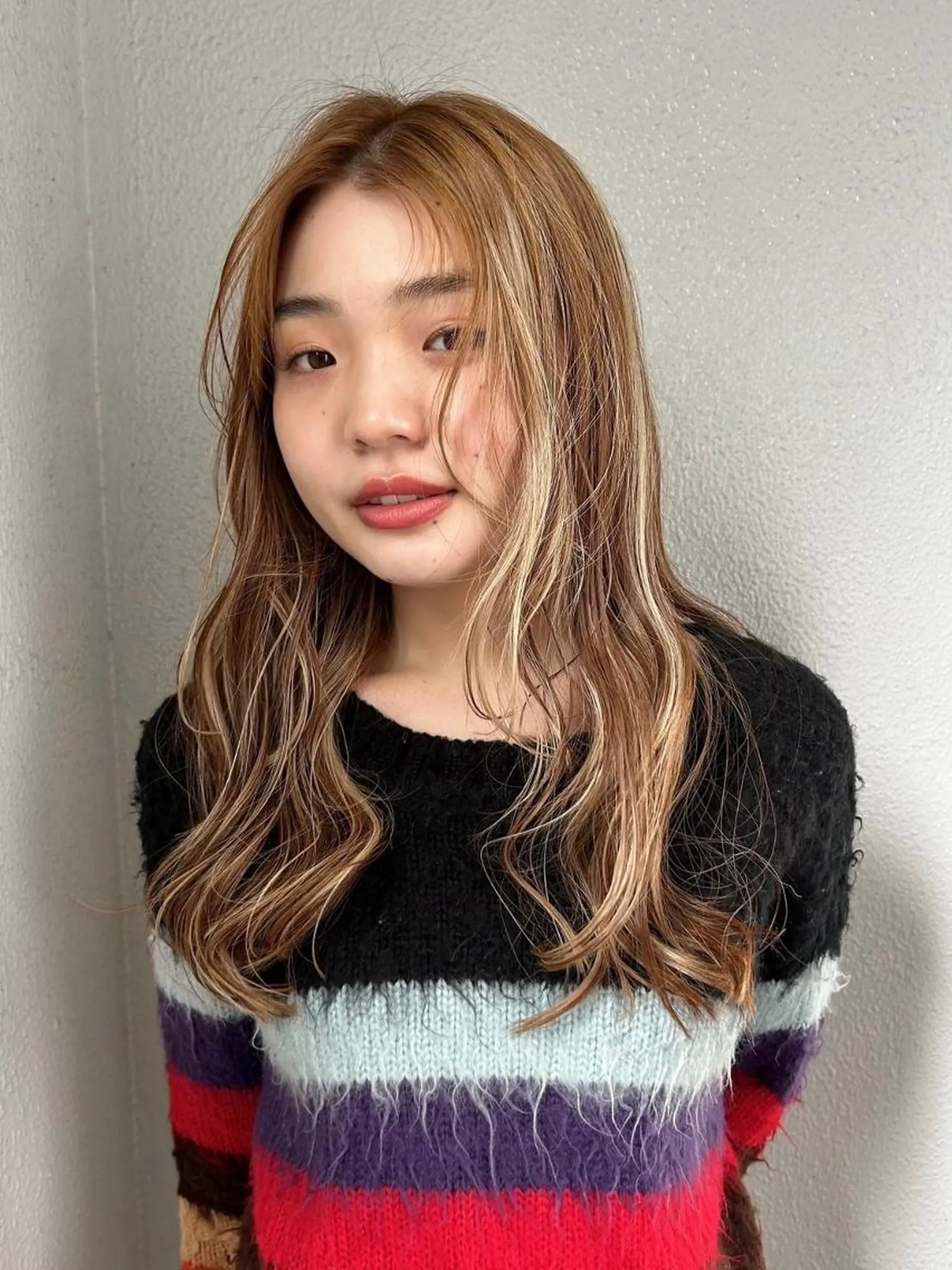 カラー パーマ ロング カット ヘアカラー パーマ トリートメント 🌼U24 ヘアデザインラボのヘアスタイル