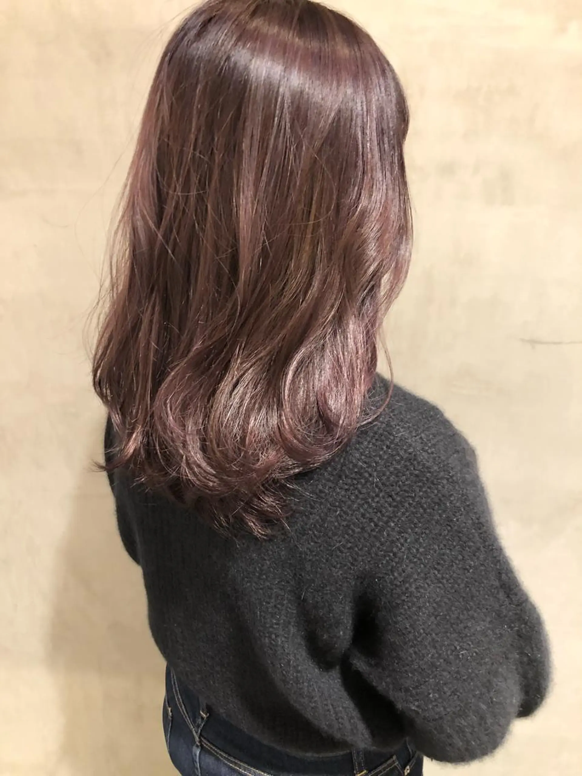 ミディアム カラー パープルカラー カット ヘアカラー トリートメント 大西 直人のヘアスタイル