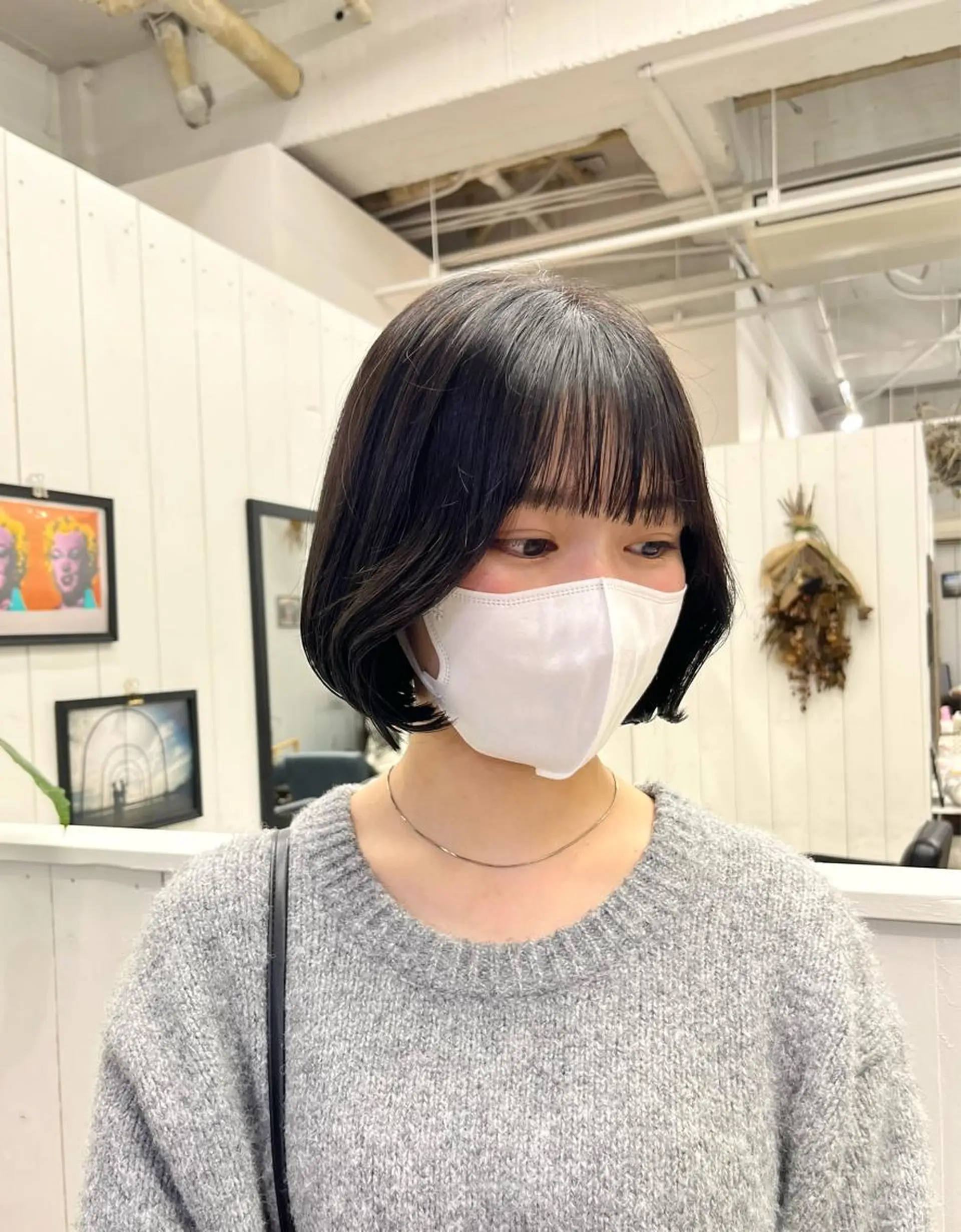 ショート ボブ カット ヘアカラー トリートメント レイヤーカット/艶髪 🌈高橋遥香🌈のヘアスタイル