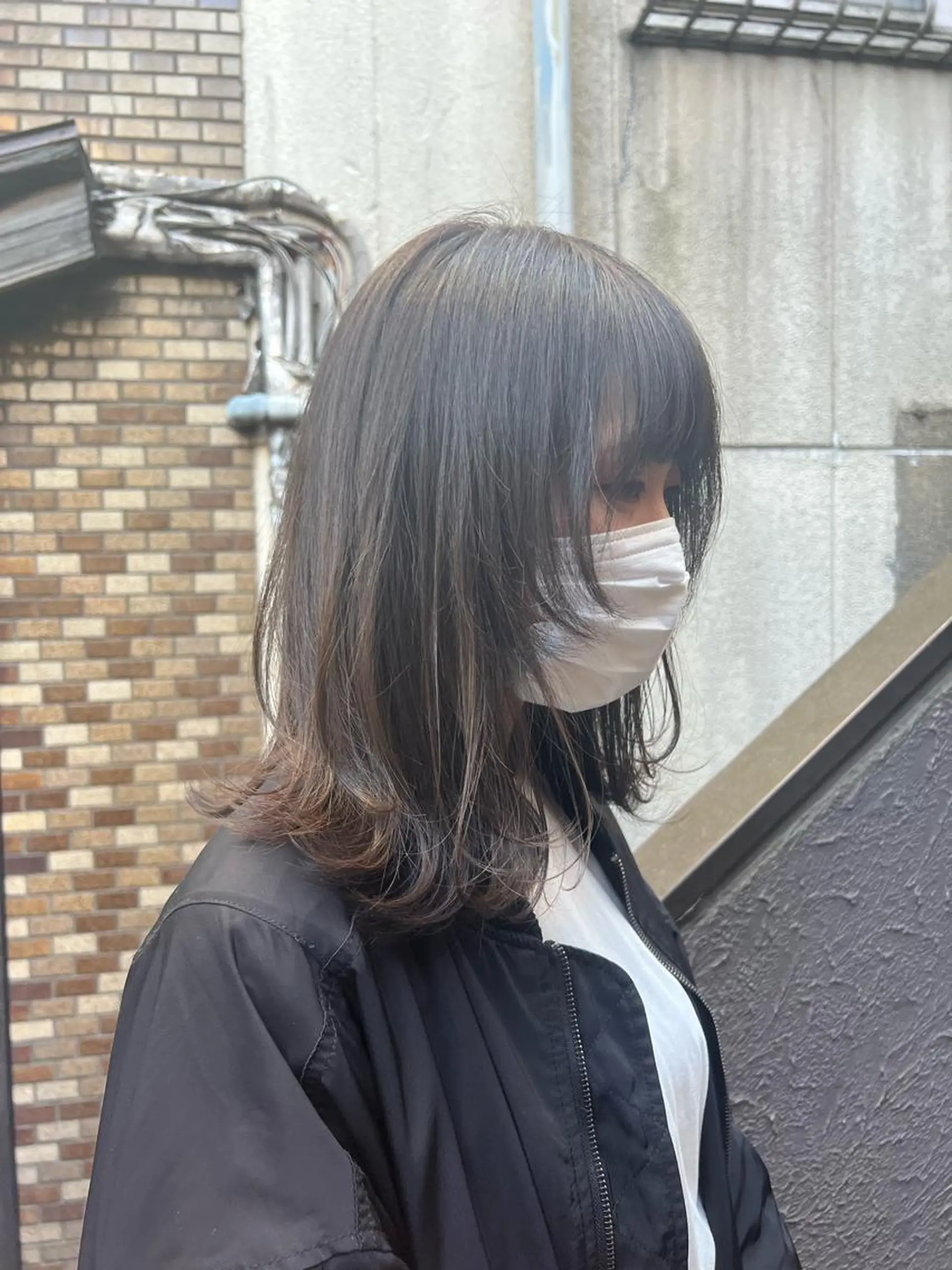 ミディアム 顔周りカット レイヤーカット ウルフカット ace share salon所属・韓国風パーマ/ 菅沼 成郷のヘアスタイル