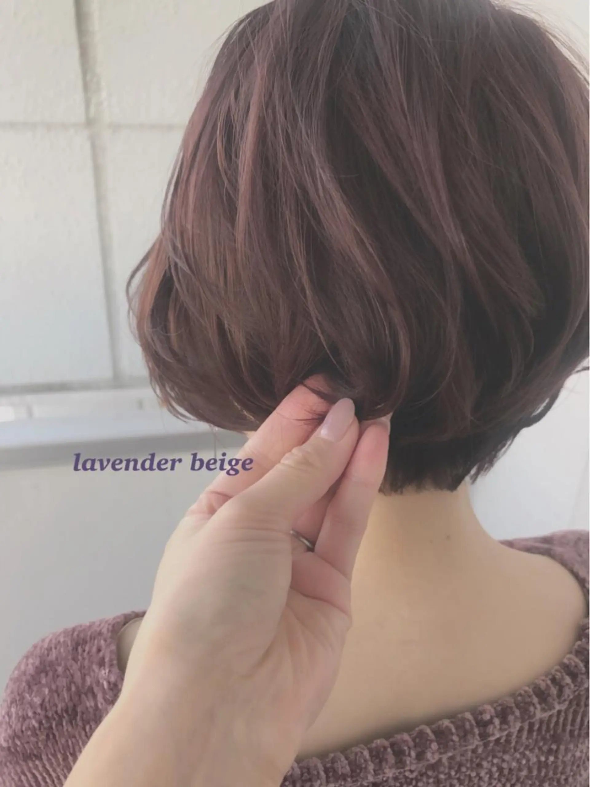 ショート カラー ヘアアレンジ ベージュカラー topstylist 芳賀みなみのヘアスタイル