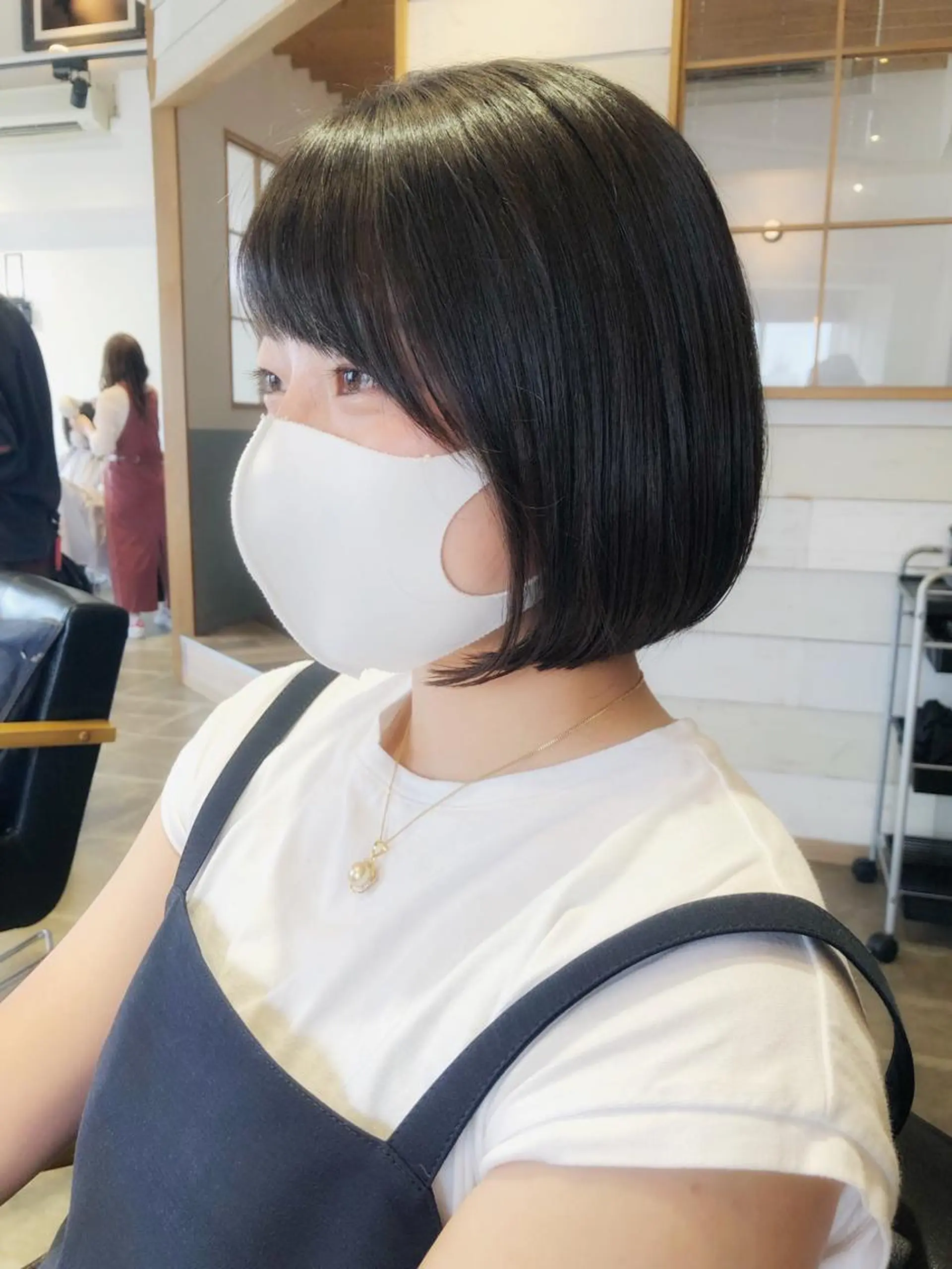 ショート カット ヘアカラー トリートメント La Bonheur hair reve 池袋西口所属・コテ巻き風パーマ /志村大成のヘアスタイル