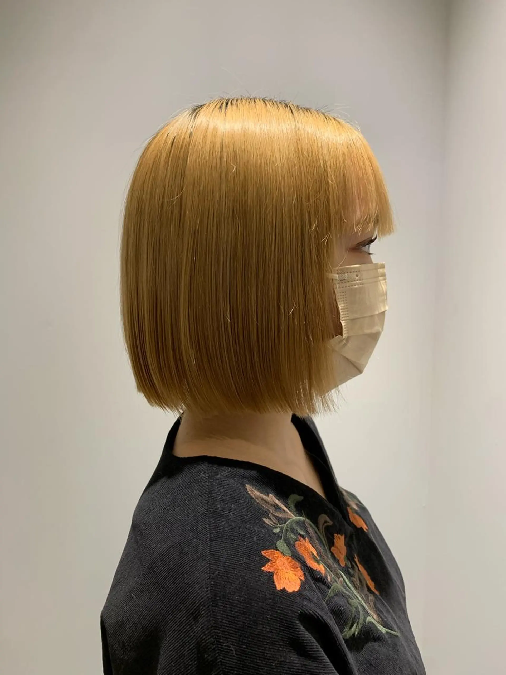 ショート 切りっぱなしボブ ボブ 小顔カット トリートメント 酸熱トリートメント 髪質改善/縮毛矯正 艶カラー/珠聡のヘアスタイル