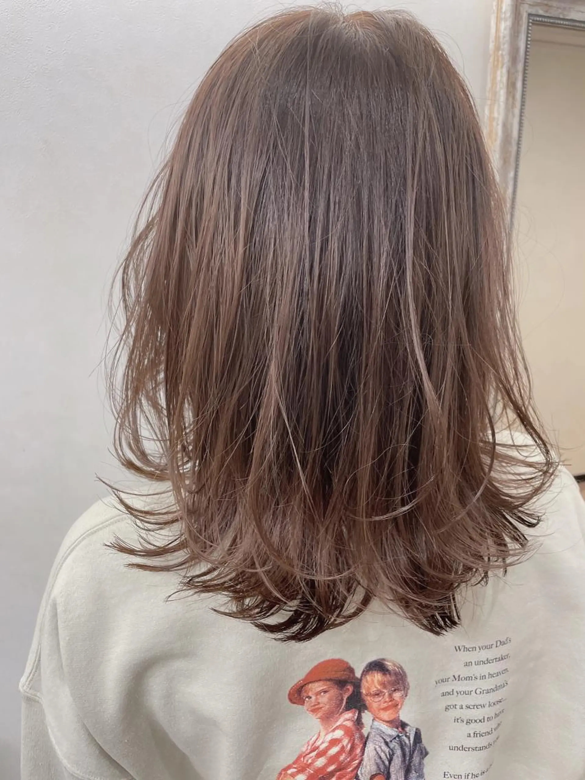 ミディアム カラー 透明感カラー TOWA 野村　コウダイのヘアスタイル