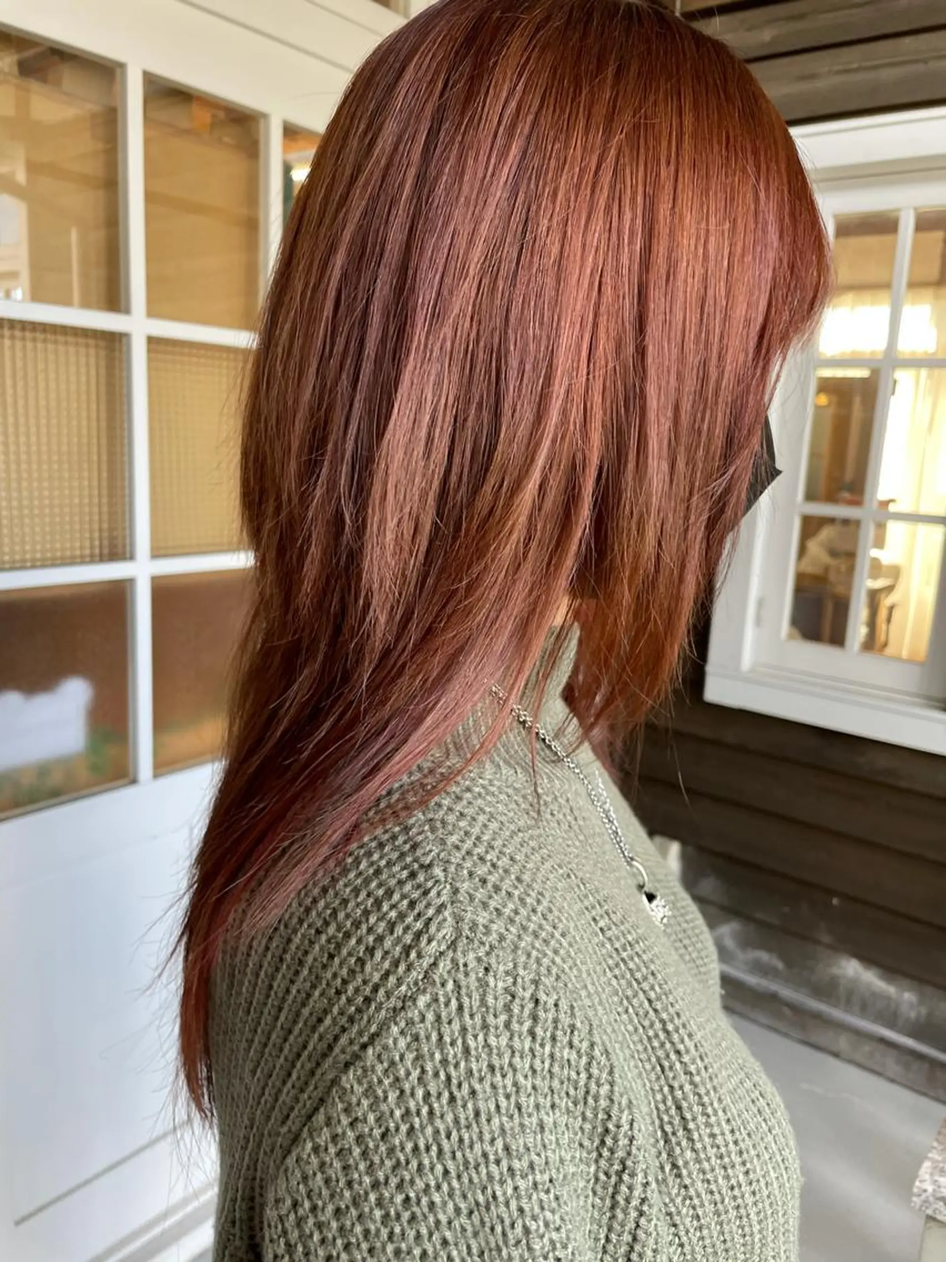 ロング カラー ベージュカラー ピンクカラー ピンクベージュ 足立 悠輔のヘアスタイル