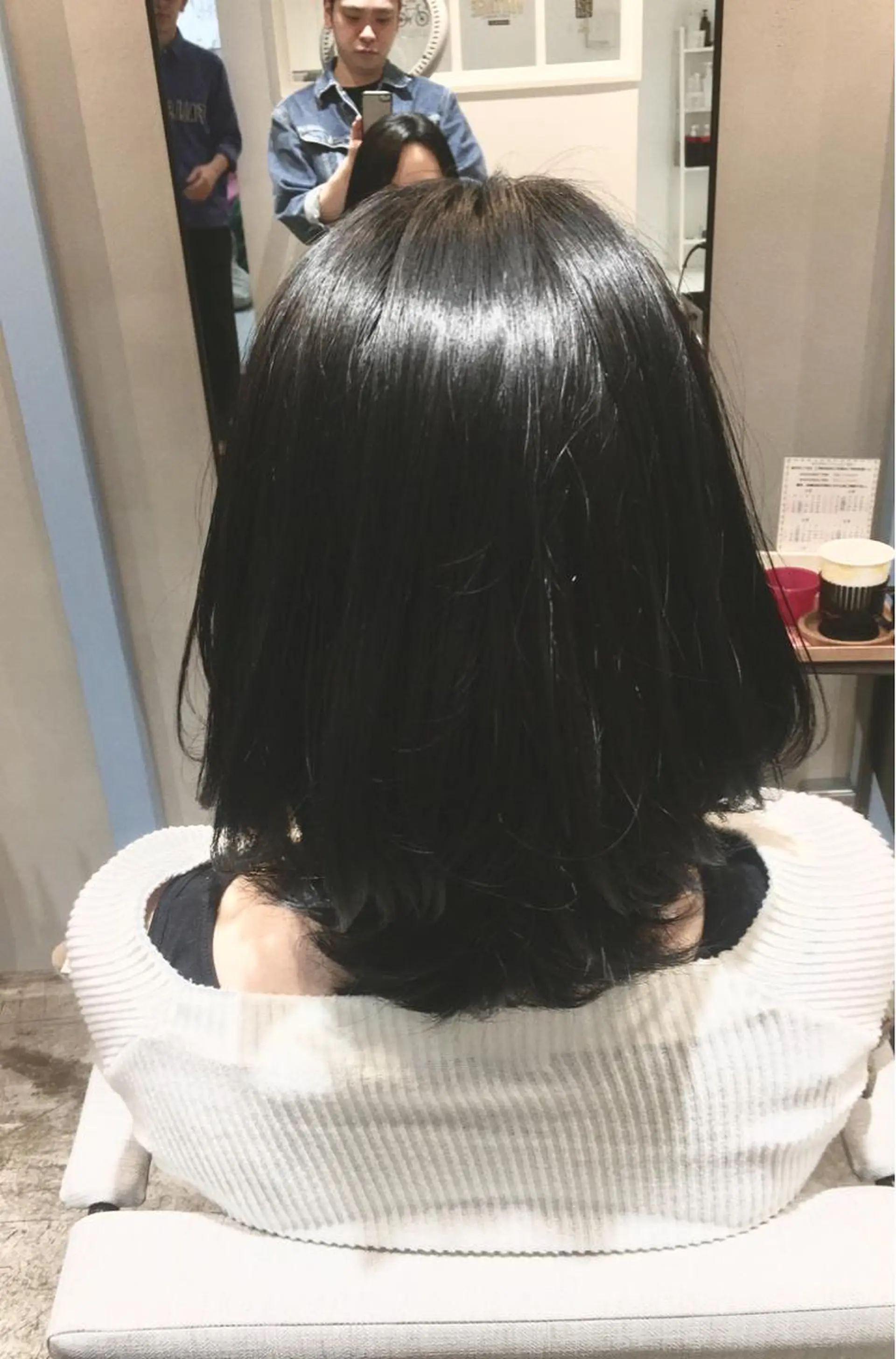 ミディアム カット ヘアカラー トリートメント 所渉/韓国レイヤー /ウルフカットのヘアスタイル