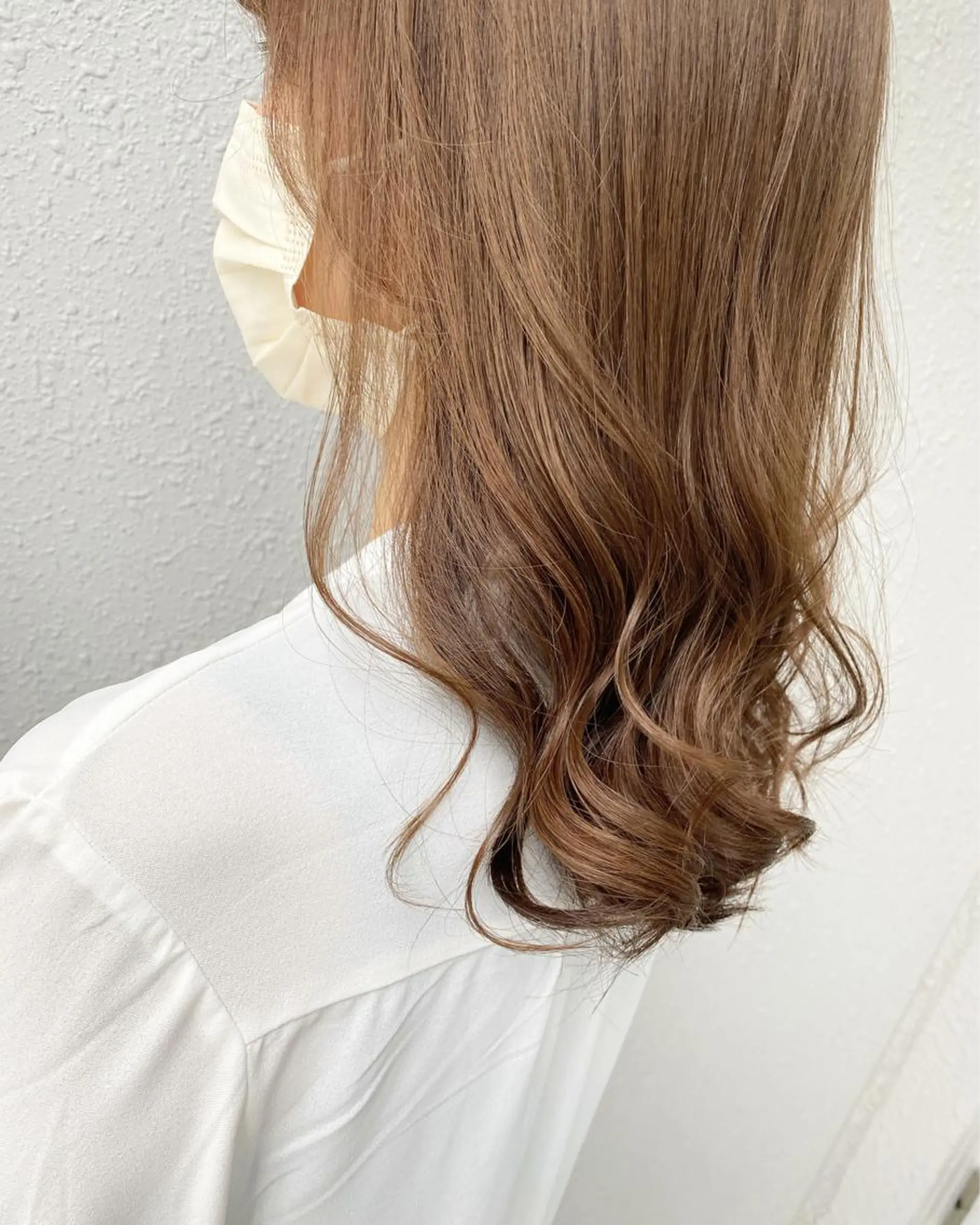 セミロング カラー カット ヘアカラー トリートメント 後藤紗英/髪質改善 /オリーブベージュのヘアスタイル