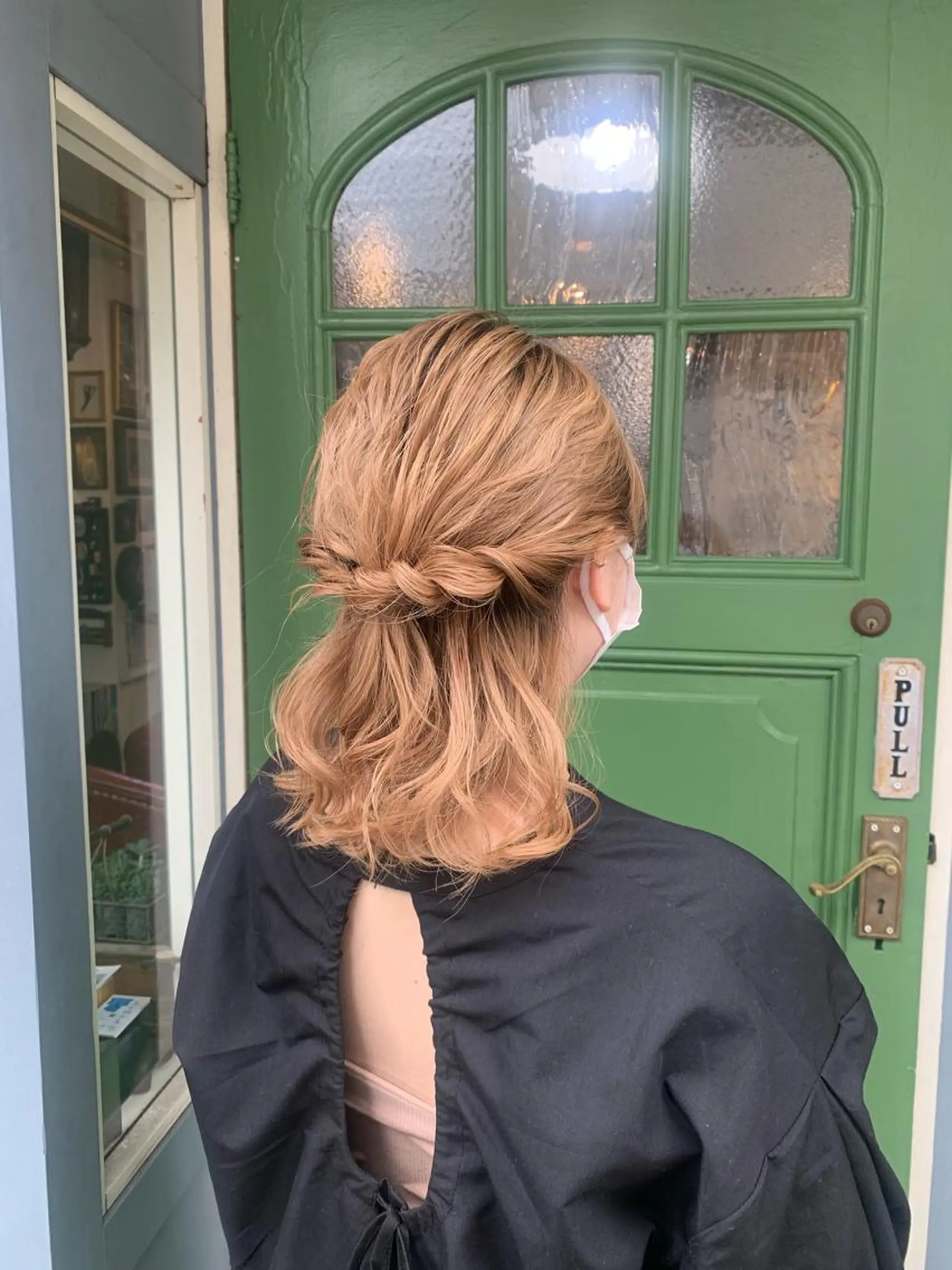 ミディアム ヘアセット 清水千優/パーマ/透 明感カラー/メンズのヘアスタイル