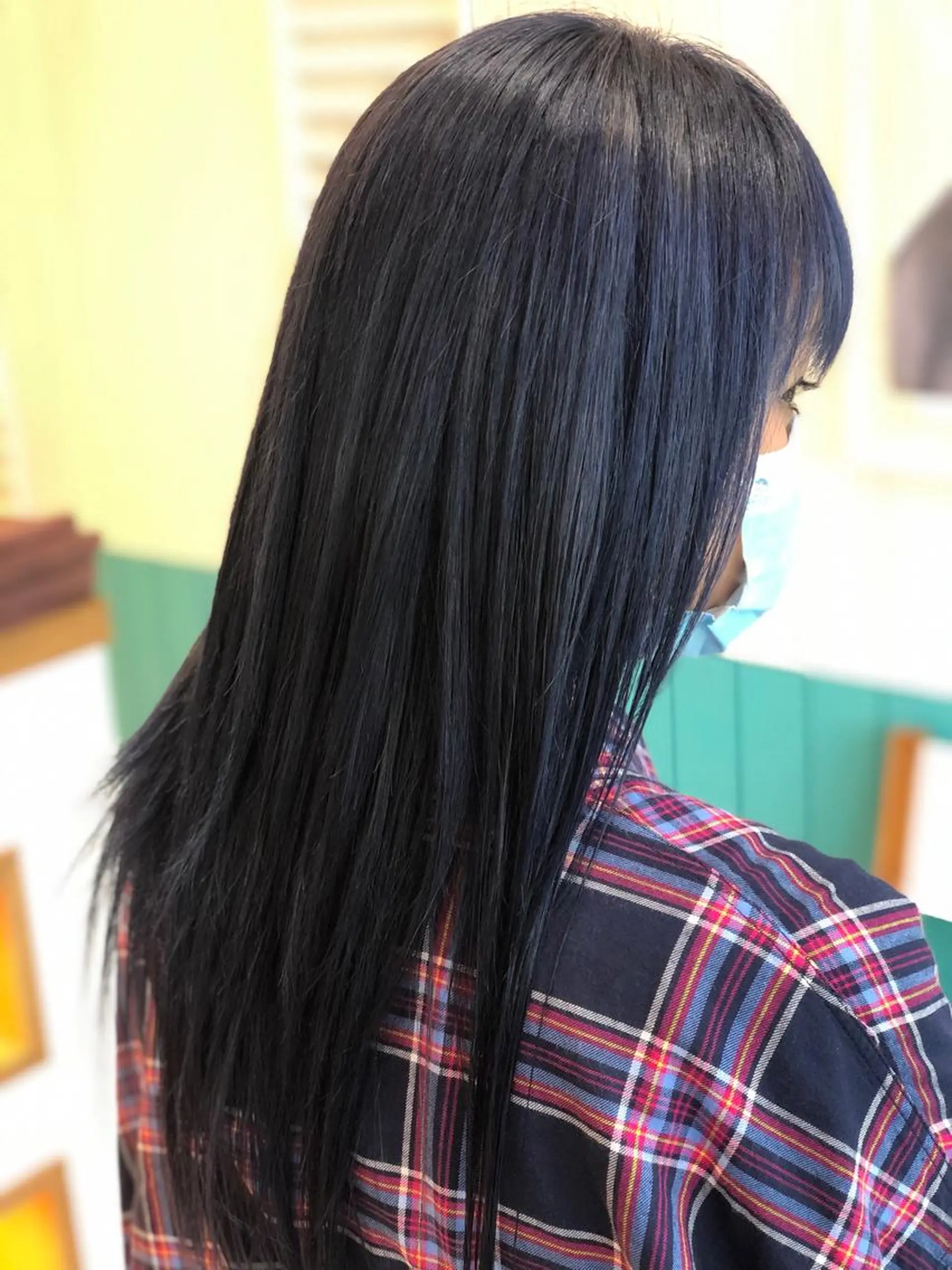 ロング カラー グレージュ ネイビーカラー Snaly カラー特化ページのヘアスタイル