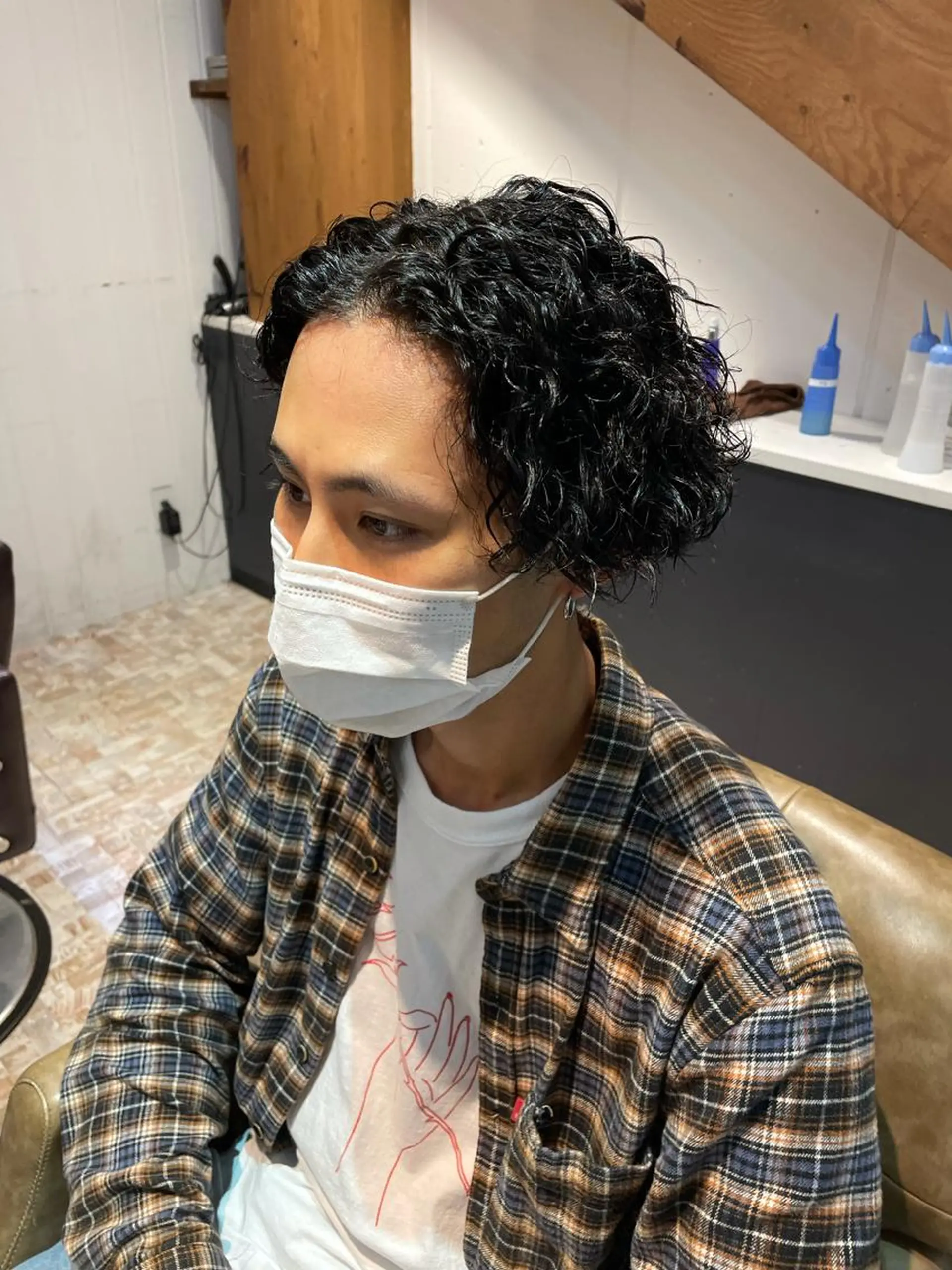 ショート パーマ メンズ Hair salon Wisteria所属・石田 伸幸のヘアスタイル