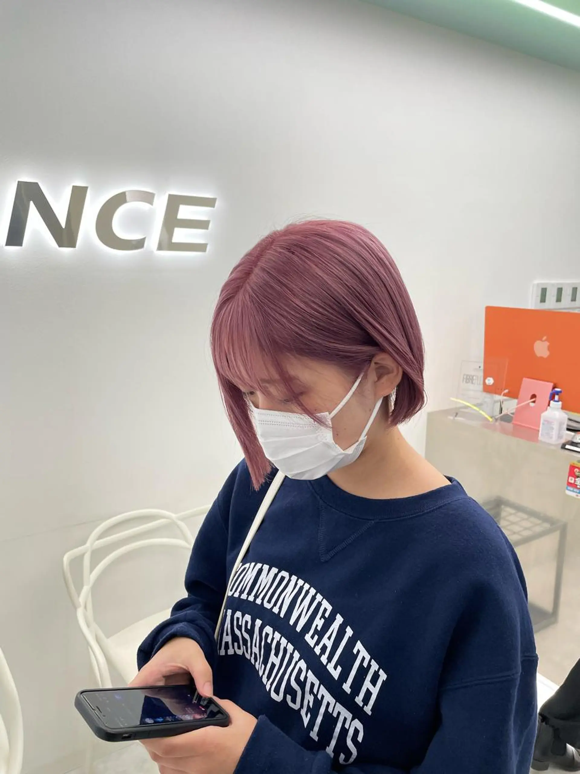 ミディアム カラー ヘアアレンジ salowin新宿East3階所属・艶美髪/髪質改善 /縮毛矯正/木元渓太のヘアスタイル