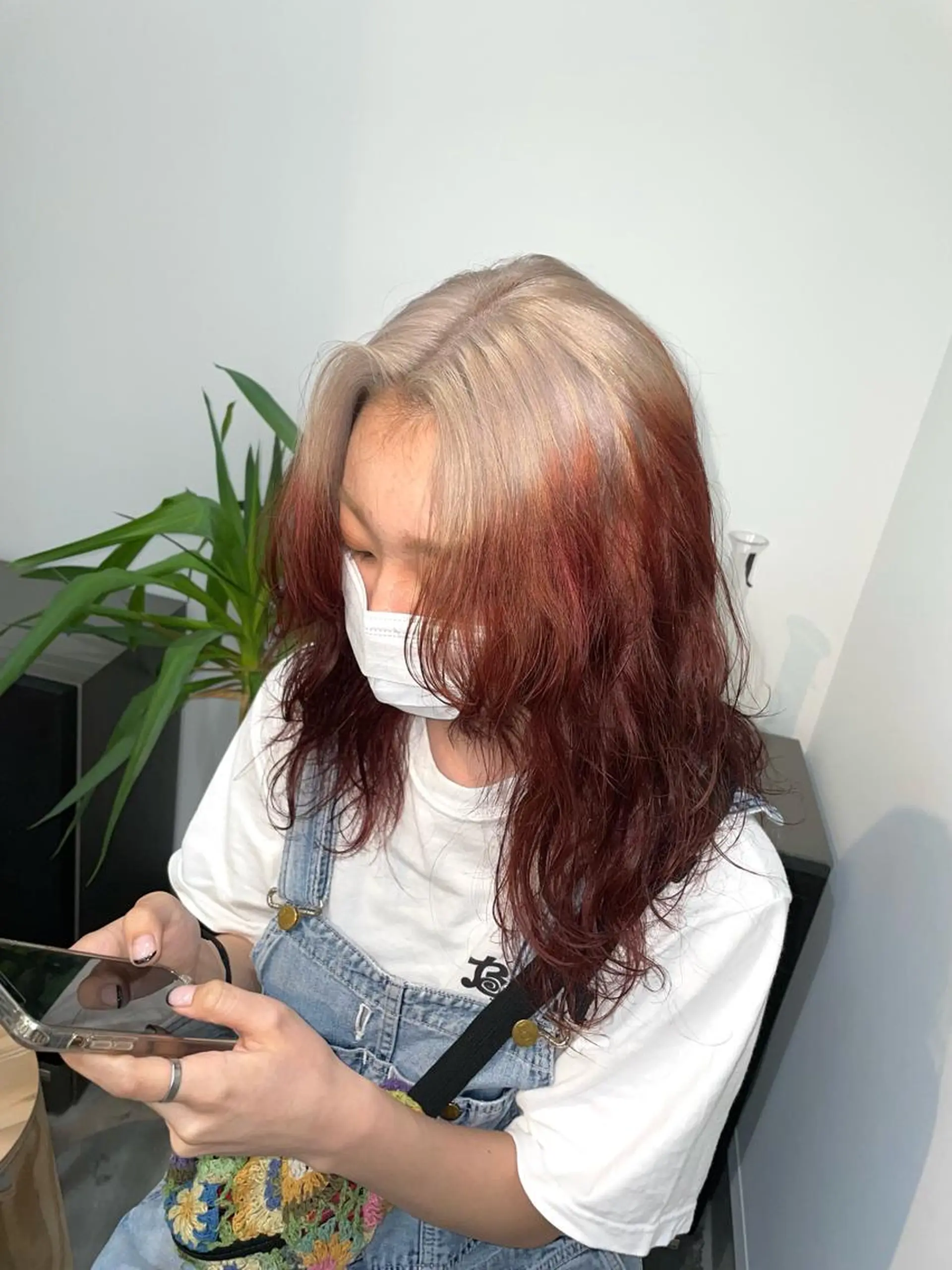 カラー パーマ ヘアアレンジ ハイトーンカラー/ miyuuのヘアスタイル