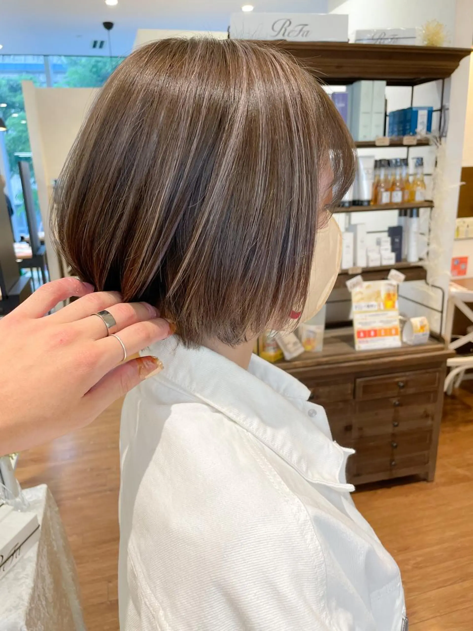 ショート カラー ハイライトカラー ハイライト ヘアカラー 髪質改善/ブリーチ 田代 龍我のヘアスタイル