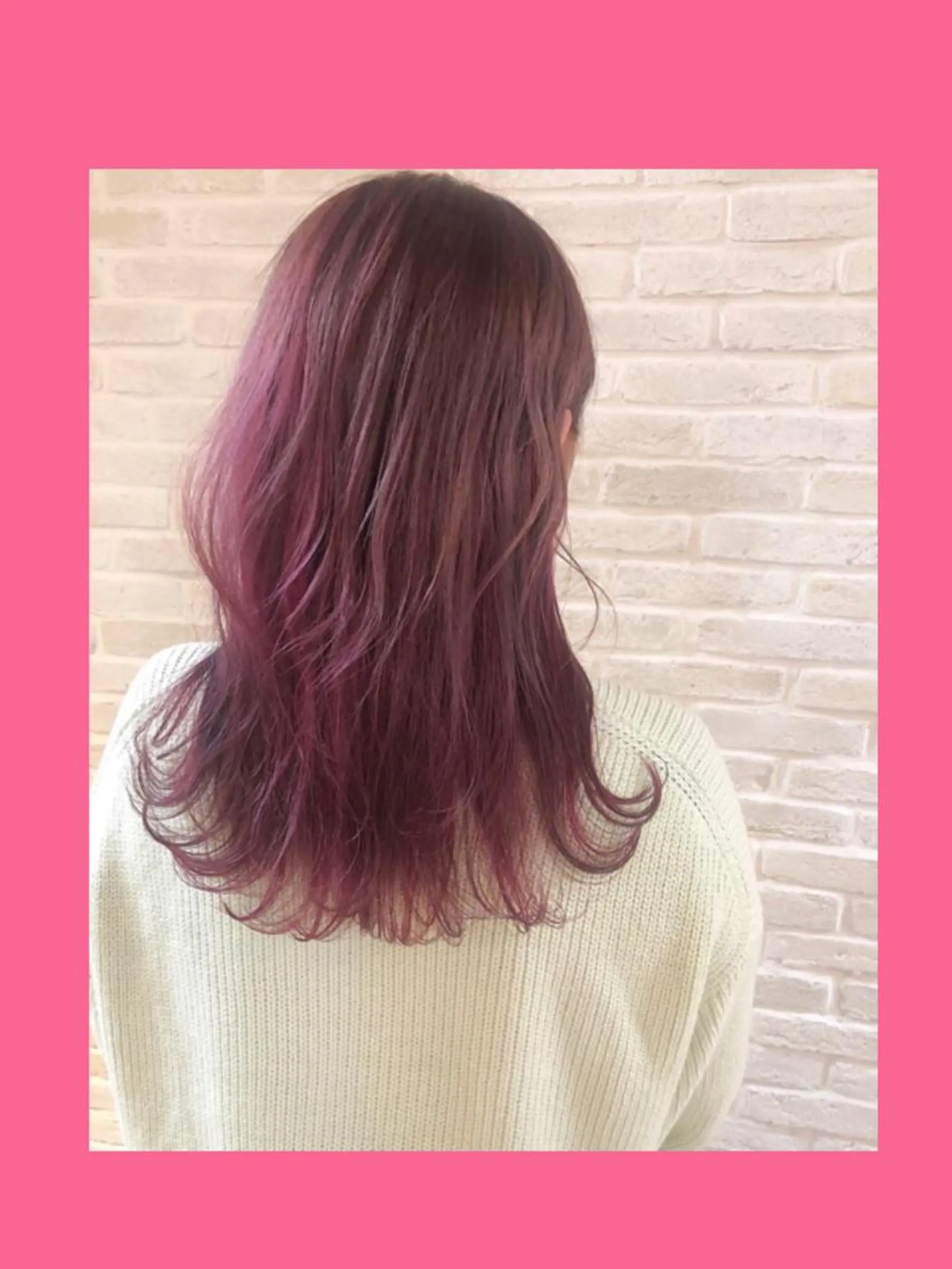 セミロング カラー hair salon Ranun髪質改善のヘアスタイル