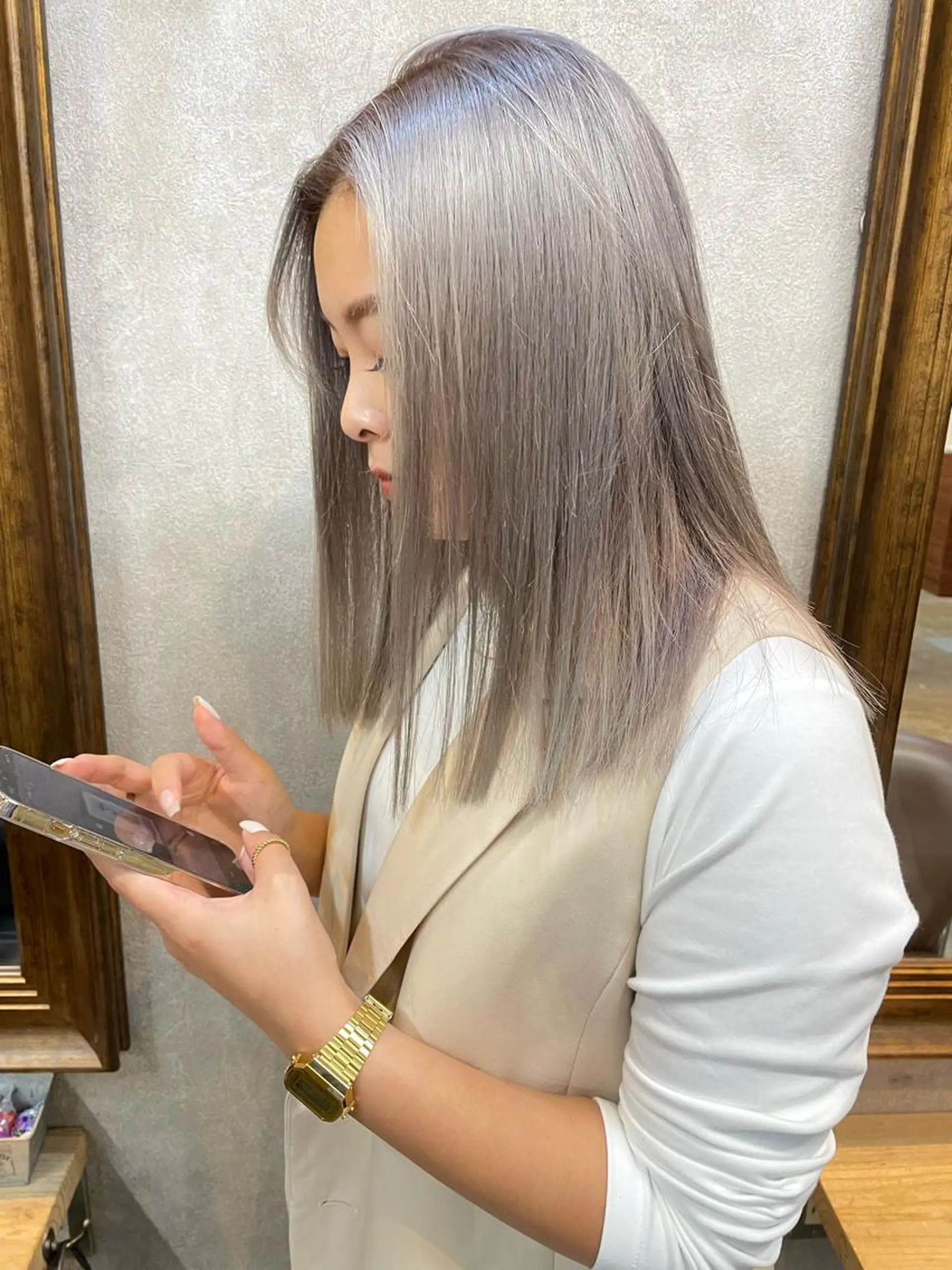 ミディアム カラー ralme/sol 髙橋一哉のヘアスタイル