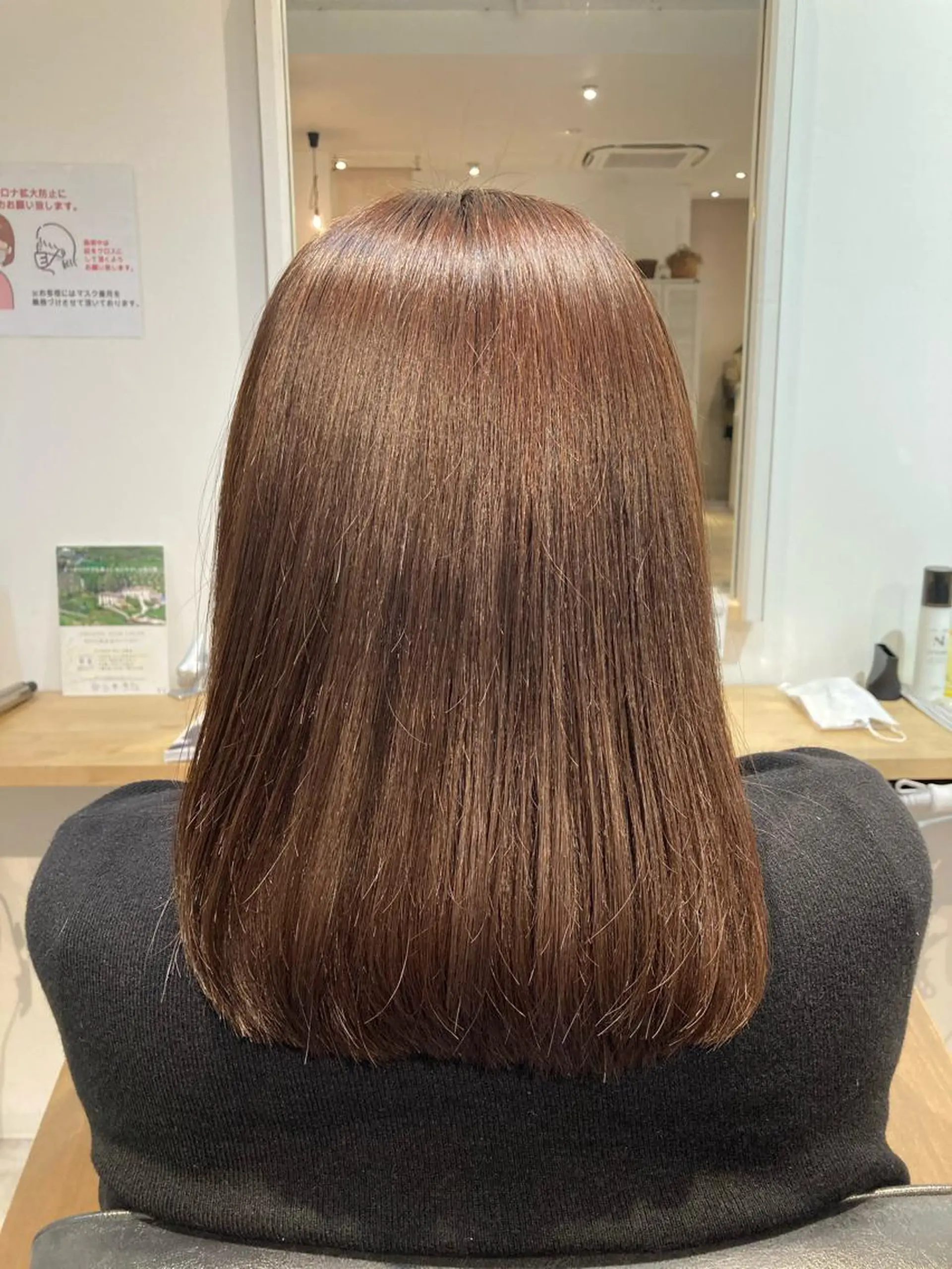 ミディアム ミディアムパーマ en't所属・【女性指名No.1】 西口直子のヘアスタイル