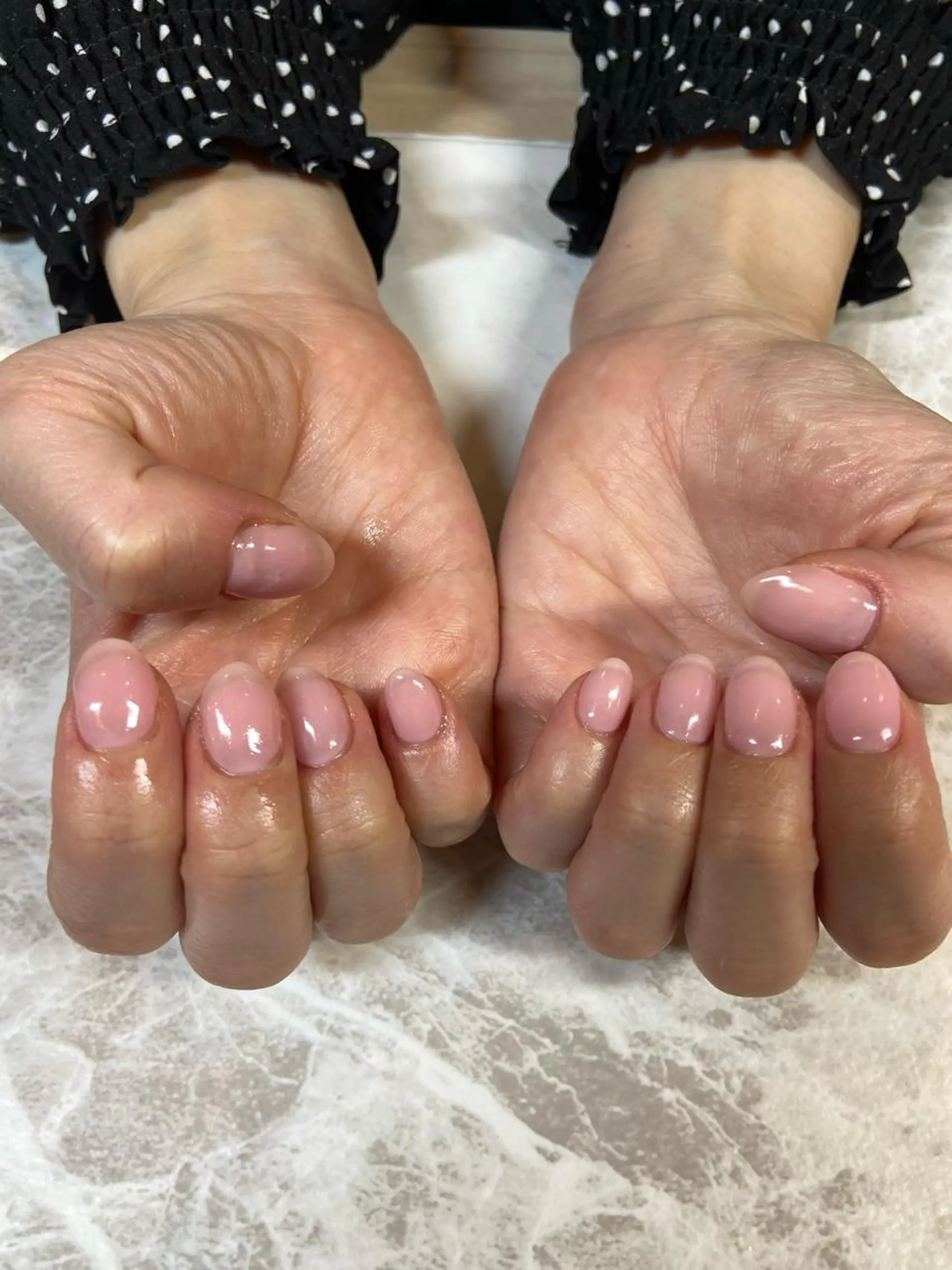 ミディアム ネイル ピンク 春ネイル ハンドネイル ネイルサロン ステラのネイルデザイン