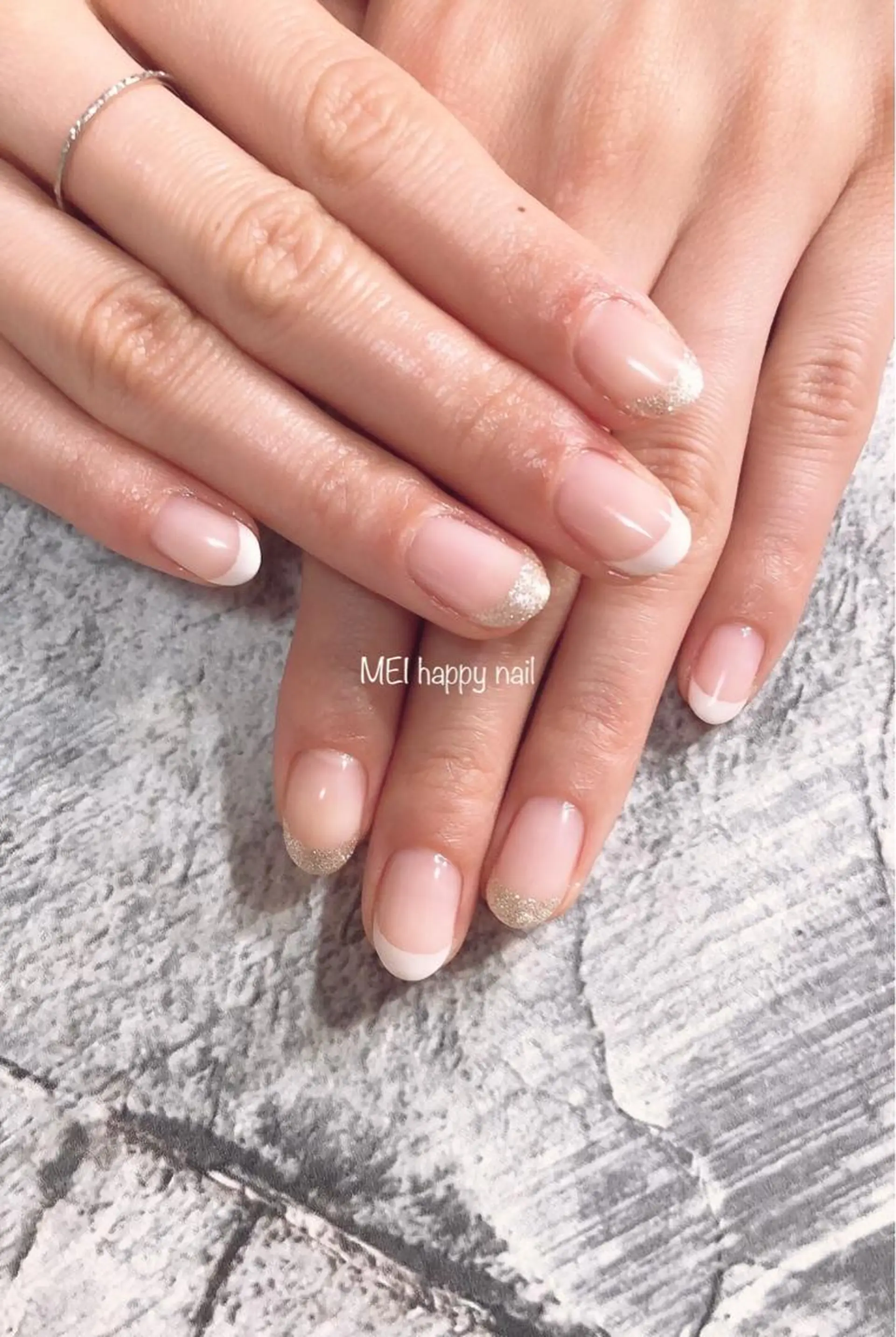 ネイル ジェルネイル マットネイル ニュアンスネイル パラジェル 春ネイル 北浦和 自爪育成ケアのネイルデザイン