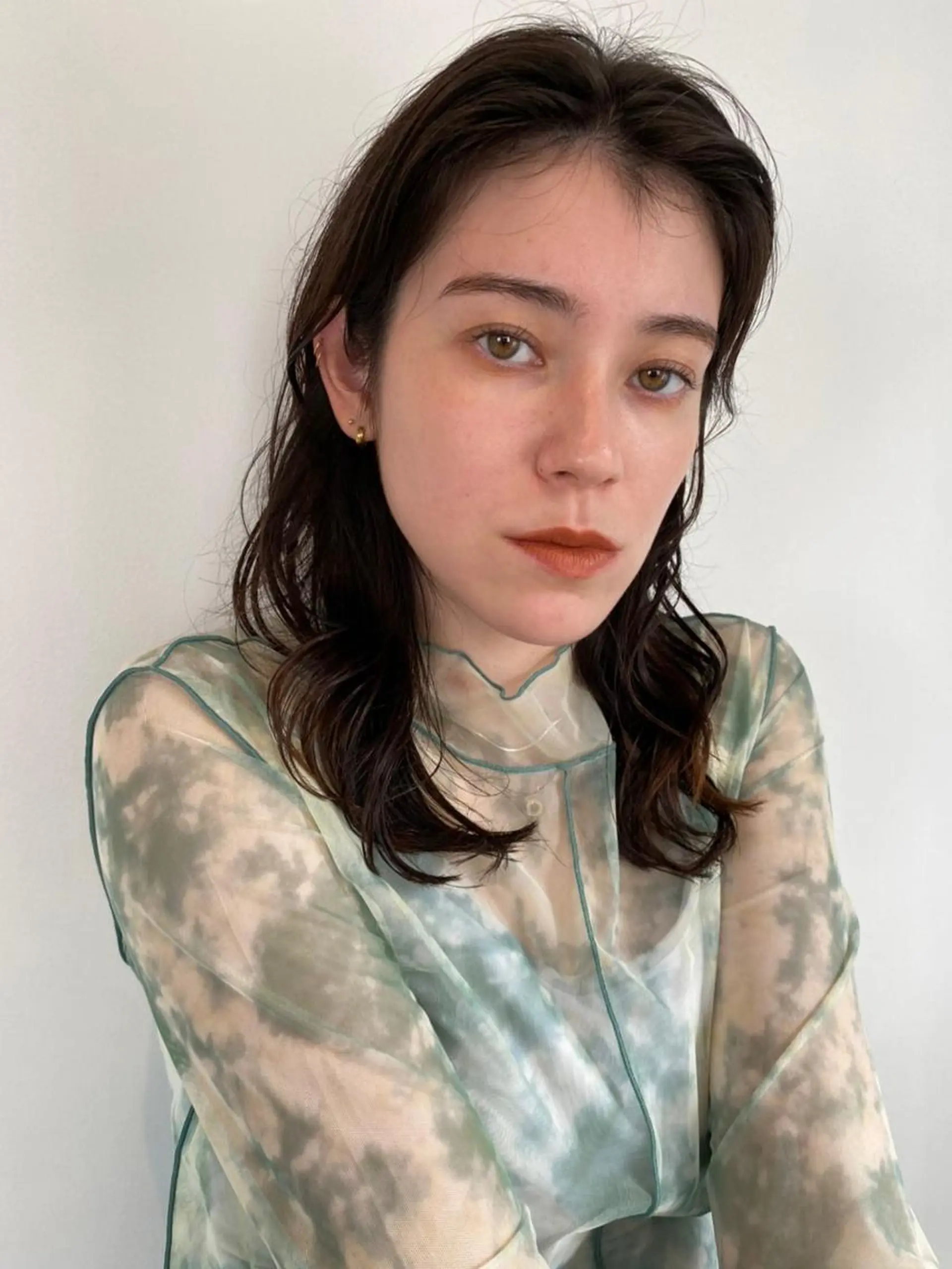 セミロング カラー パーマ ショートボブ セミロングパーマ アディクシーカラー ブリーチ ケアブリーチ カット ヘアカラー トリートメント CEINE OURのヘアスタイル