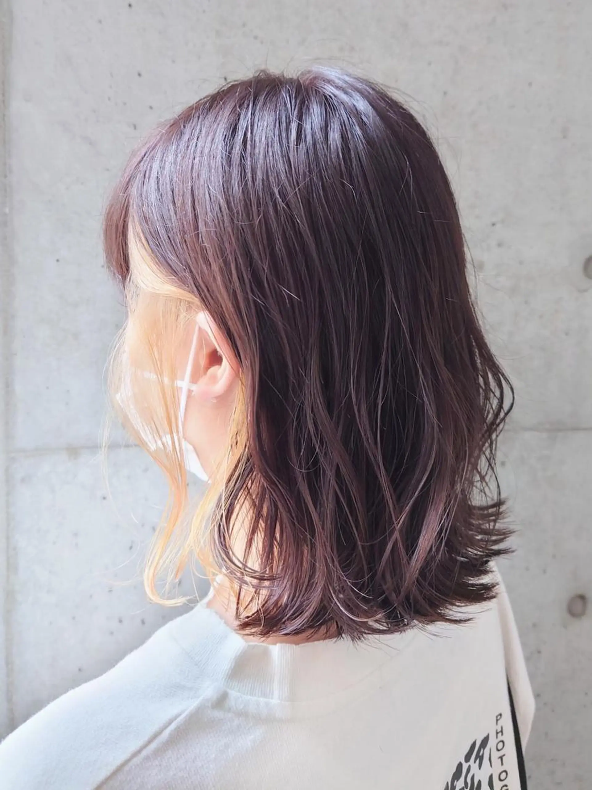 ミディアム カラー カット ヘアカラー le. pidorgeのヘアスタイル