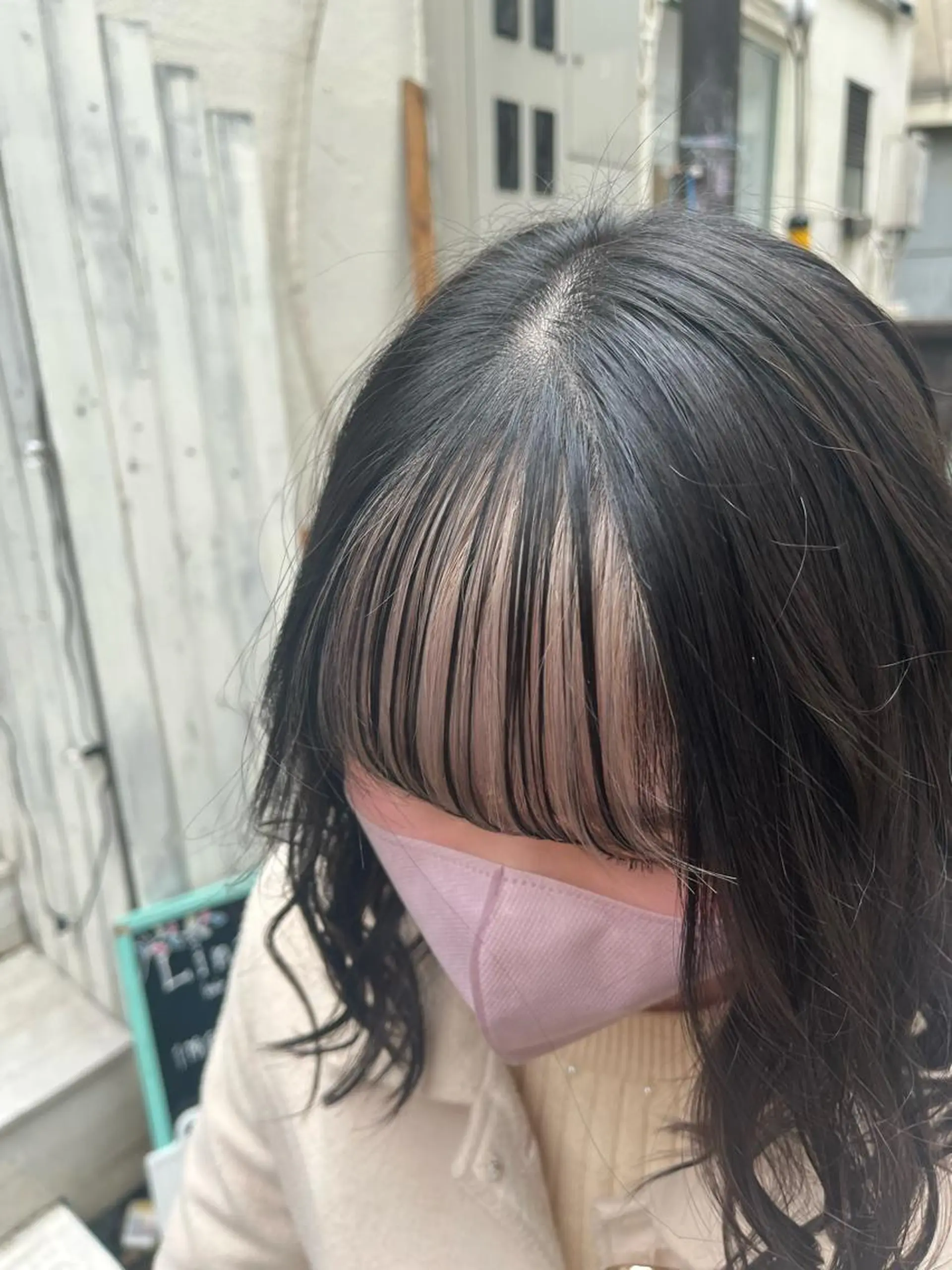 ミディアム カラー ショートボブ ボブレイヤー アッシュ バレイヤージュ ミストバング カット ヘアカラー トリートメント 原宿サロン代表 デザインカラー伊藤卓のヘアスタイル