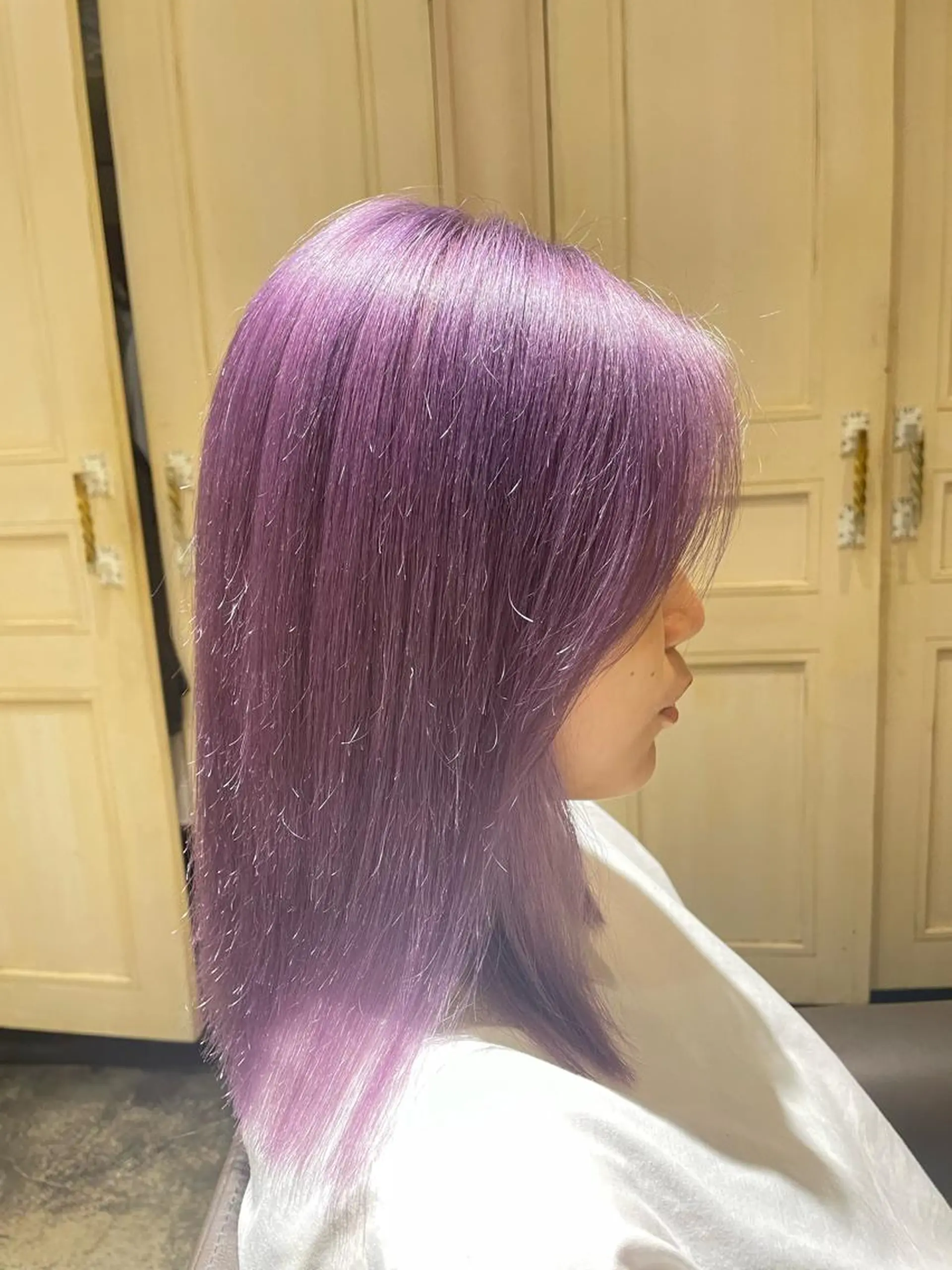 セミロング ヘアカラー トリートメント 高見澤 優のヘアスタイル