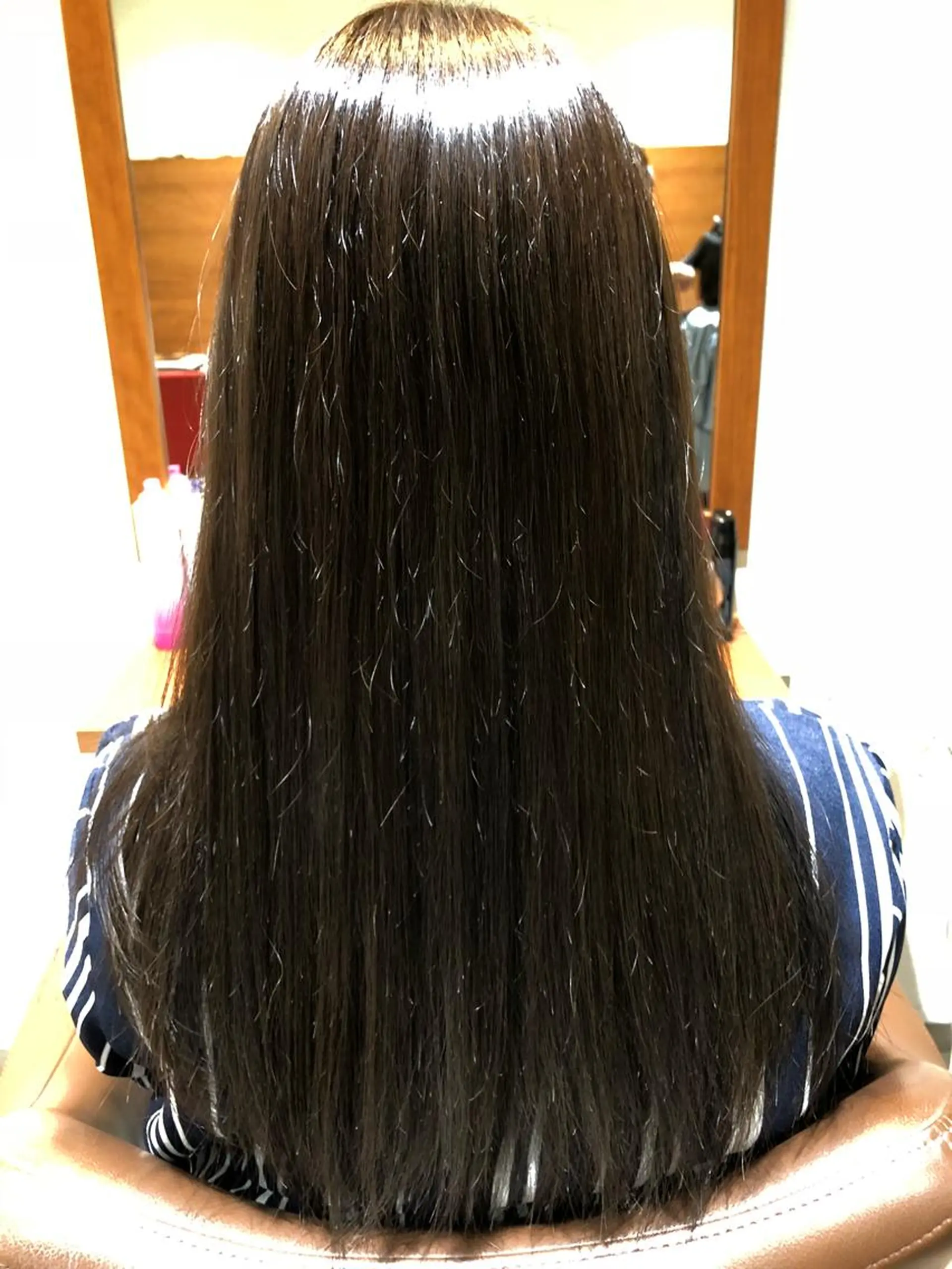 ロング カラー アッシュ ダークグレー 萩原 凌✄﻿のヘアスタイル