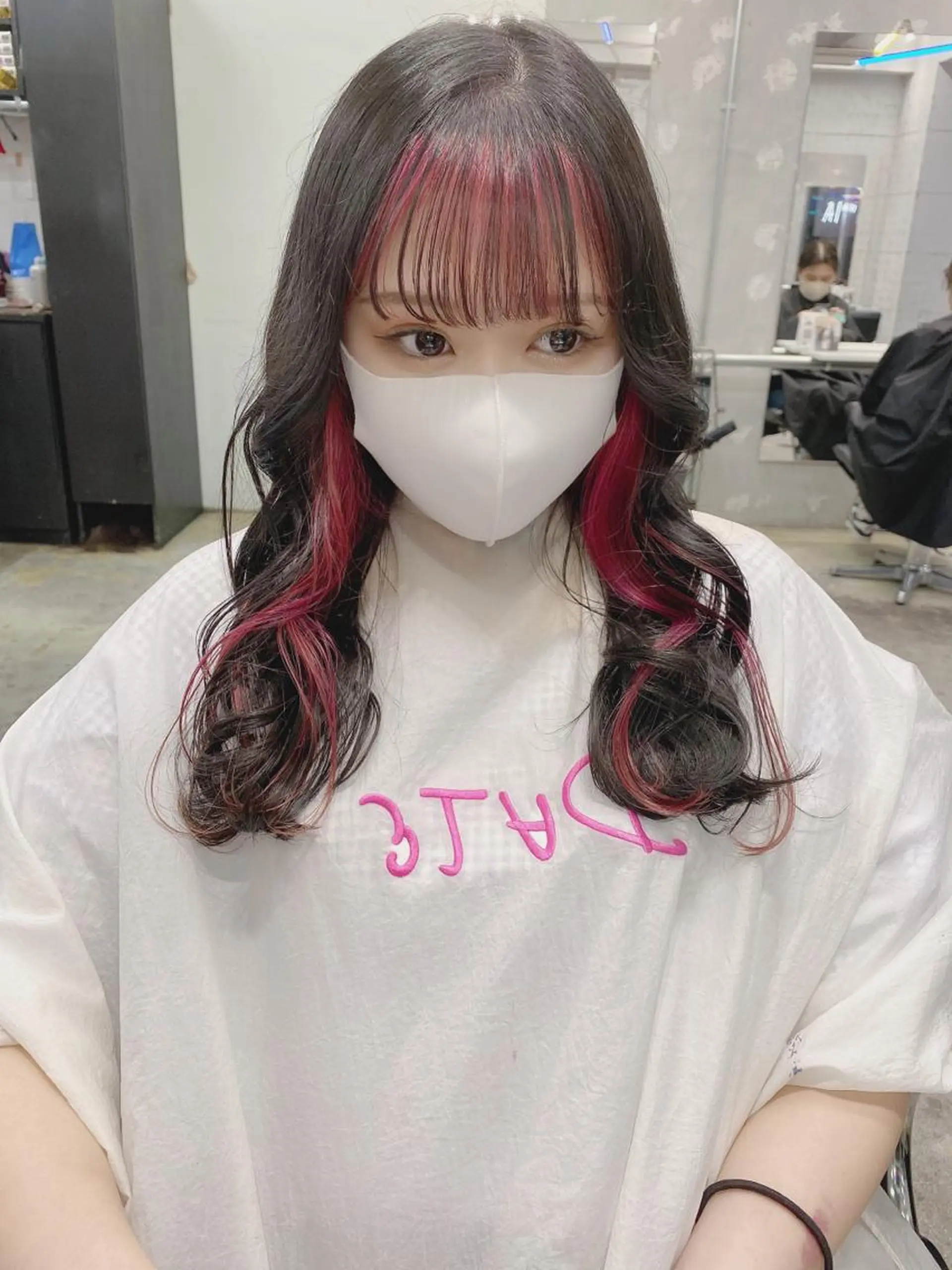 セミロング カラー 💗💗韓国レイヤー yu-ki💗💗のヘアスタイル