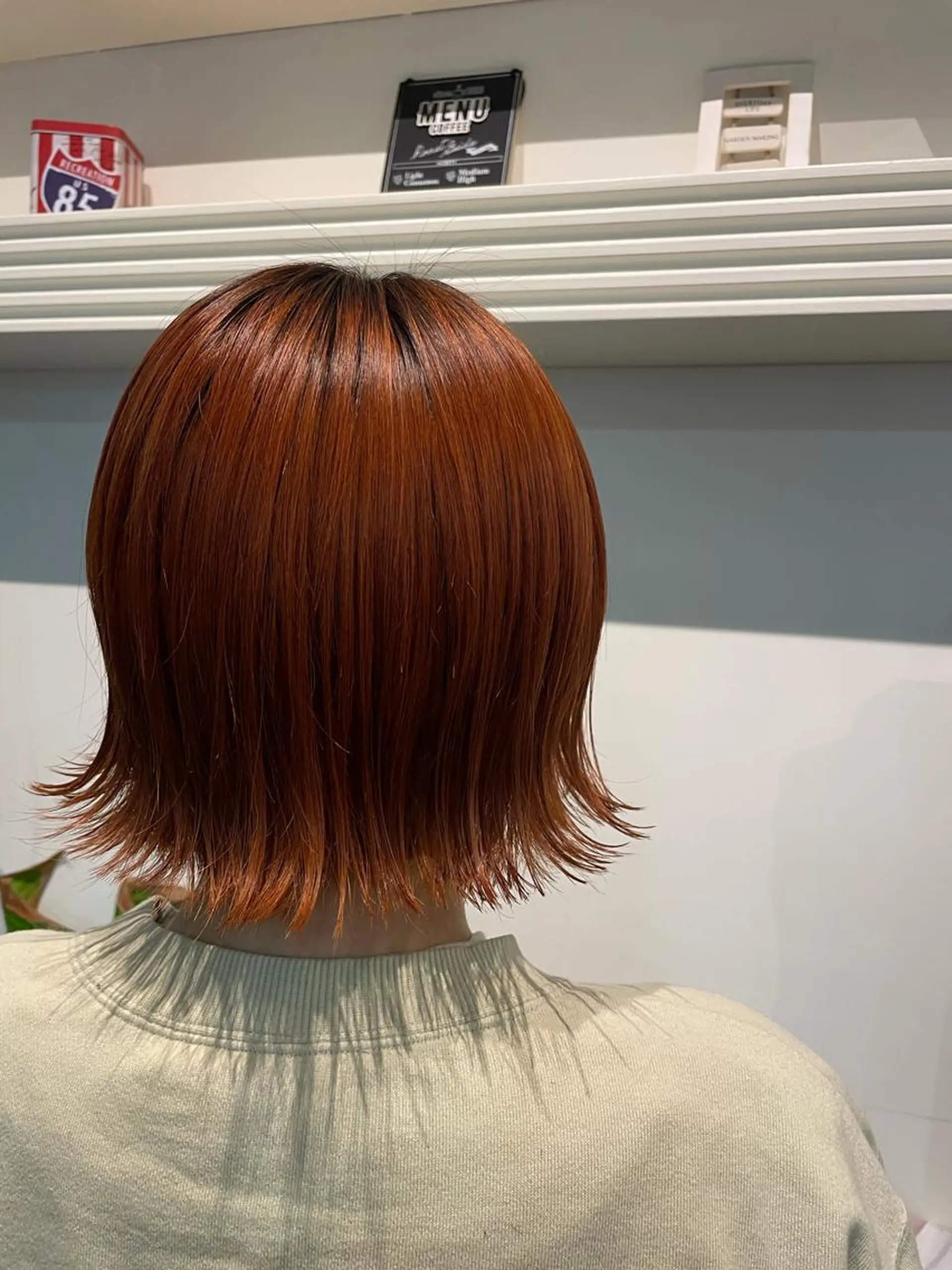 ミディアム カラー ブリーチ オレンジ 💐パーソナルカラー /市橋加菜💐のヘアスタイル