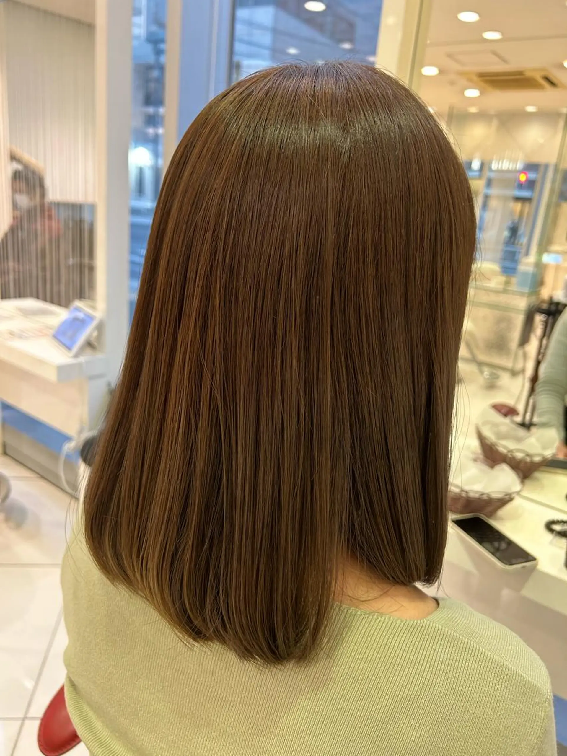 ミディアム カラー 🍀富久 永梨🧸のヘアスタイル