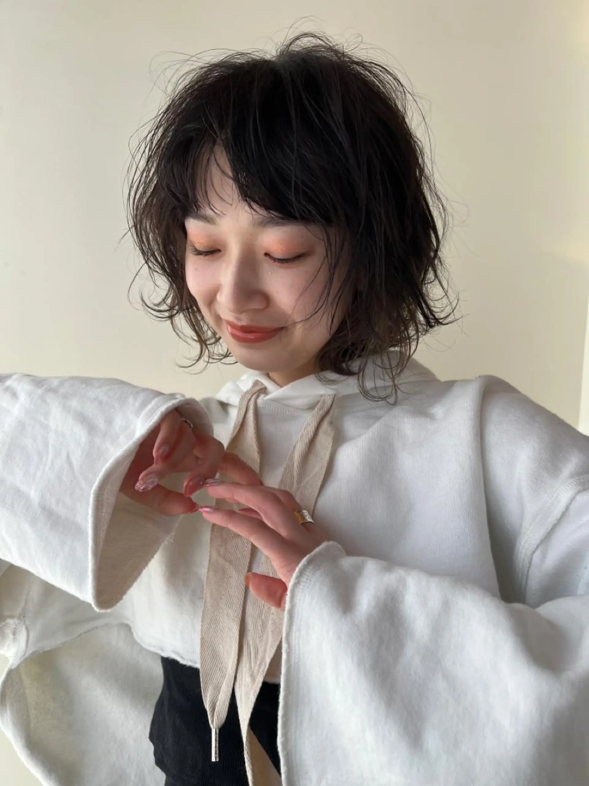 ショート パーマ カット パーマ トリートメント benji仙台所属・KOKI/ ボブ/ パーマ/透明感カラーのヘアスタイル