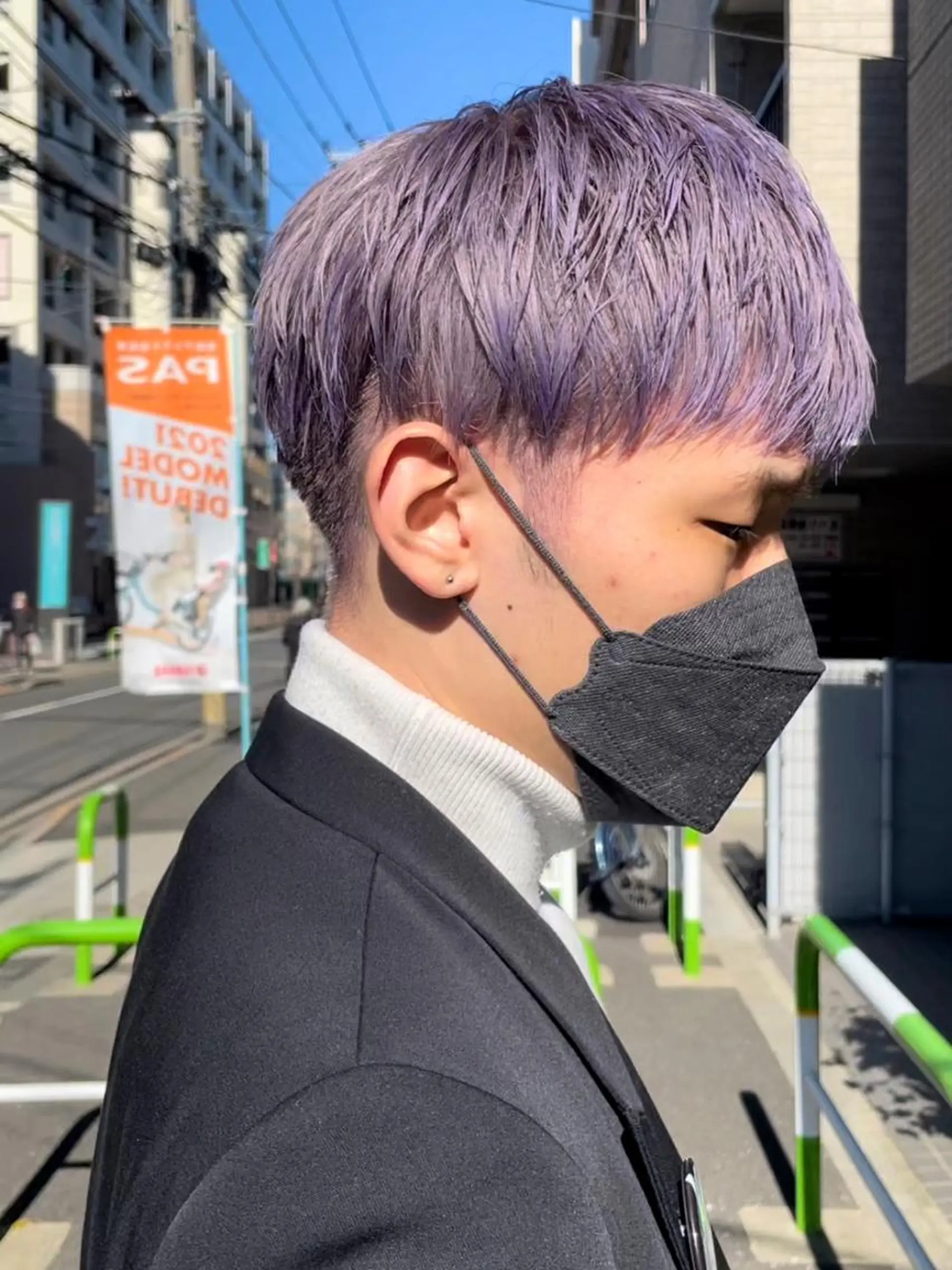 ショート カラー メンズ GO TODAY シェアサロン 原宿Verno店所属・ブリーチ/髪質改善/ ボブ特化/よしきのヘアスタイル