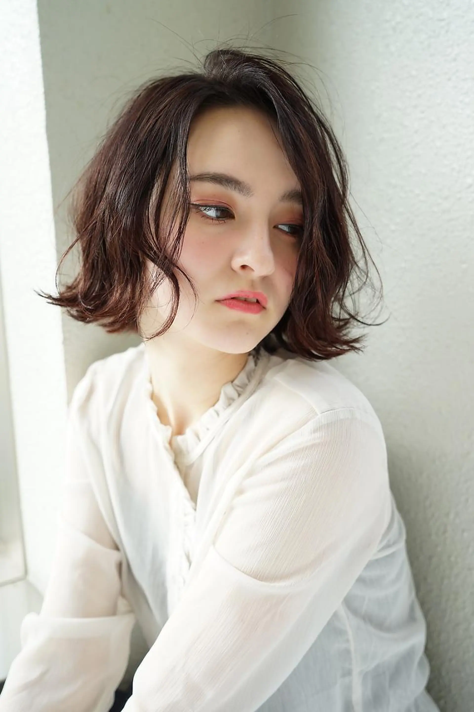 ショート カラー EMANONシェアサロン心斎橋店所属・韓国メンズヘア　ミル クティボブ　足立佳代のヘアスタイル