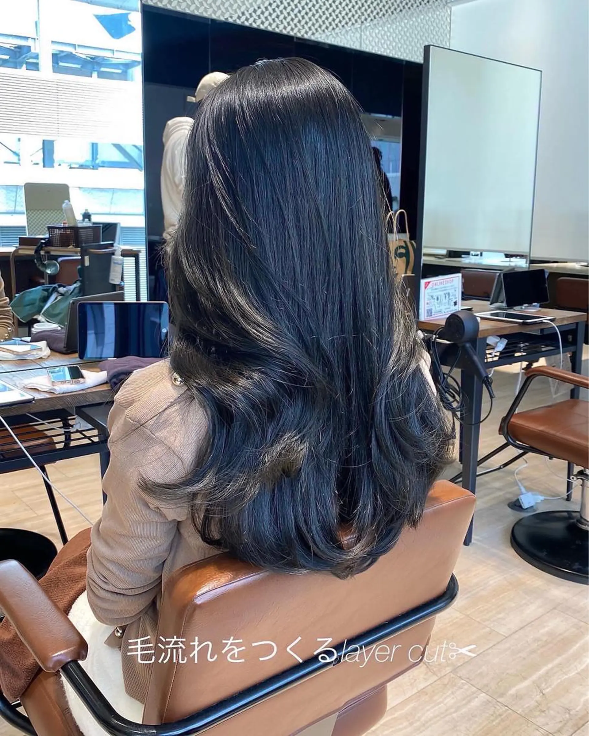 ロング カラー レイヤー/顔周り /透明感🩶高橋大のヘアスタイル