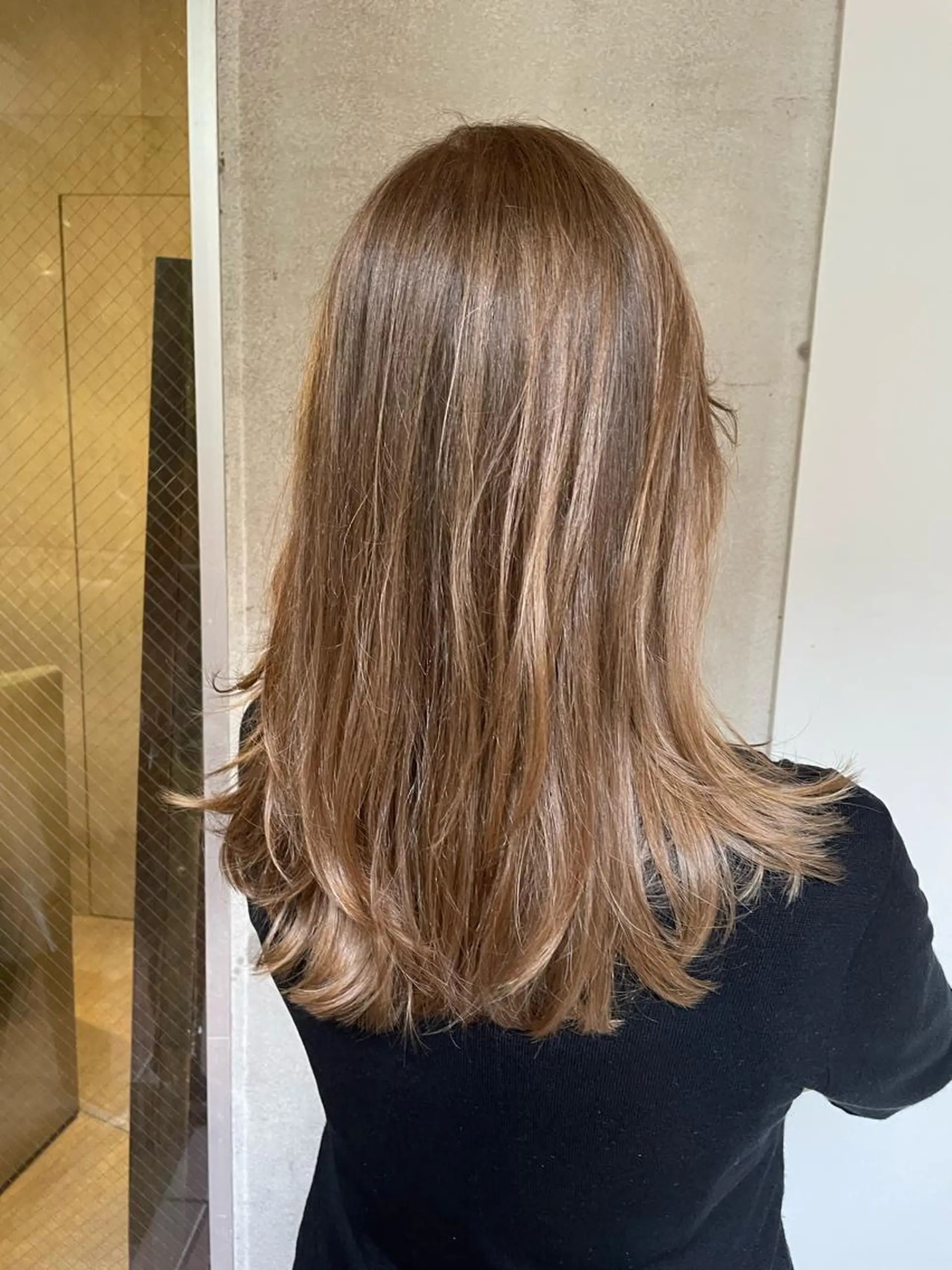 セミロング カラー パーマ ヘアアレンジ メンズ 表参道Lise おおいしおりのヘアスタイル