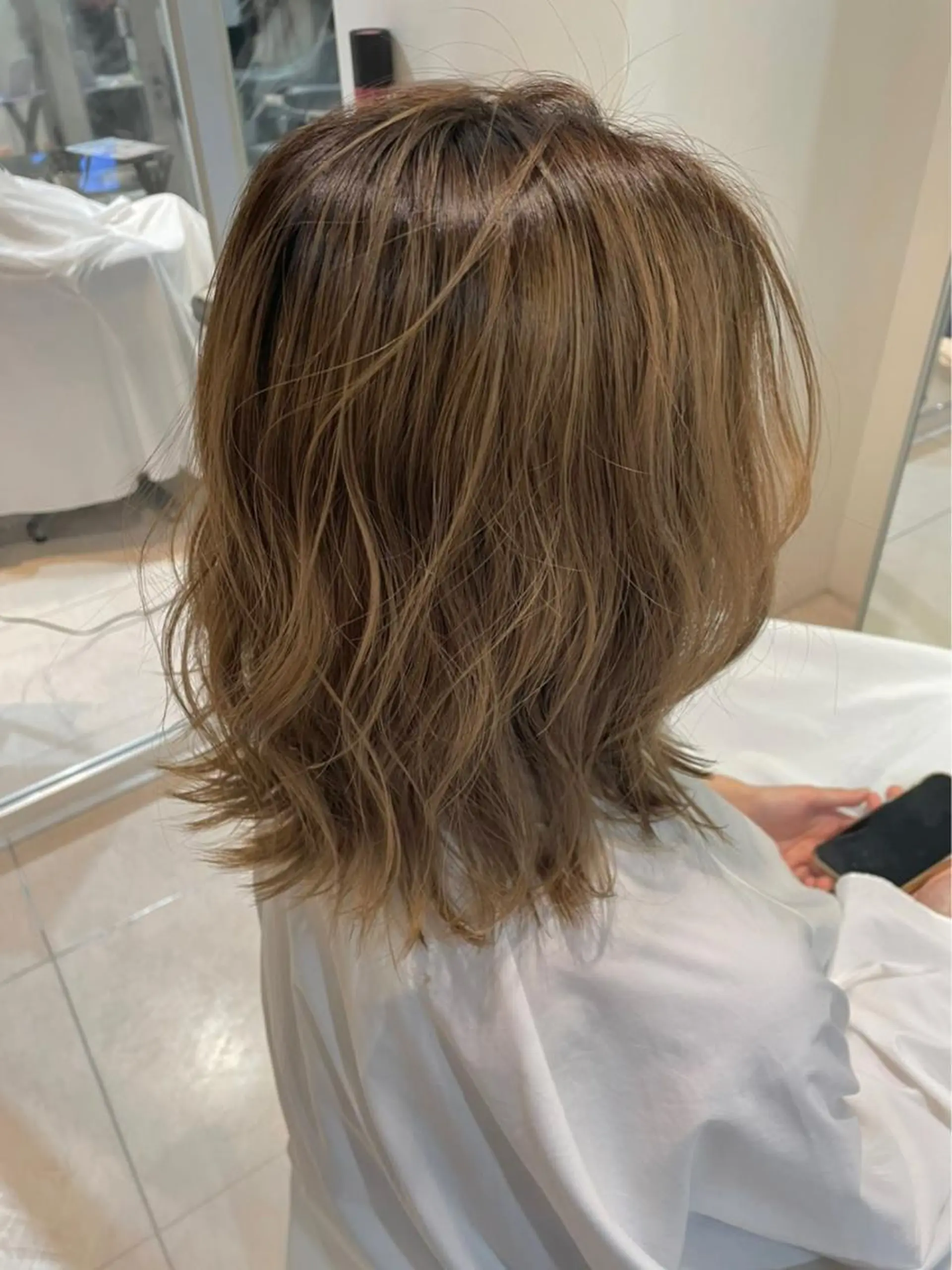 ミディアム ヘアアレンジ le'a所属・谷町/Le'a /竹原しおなのヘアスタイル