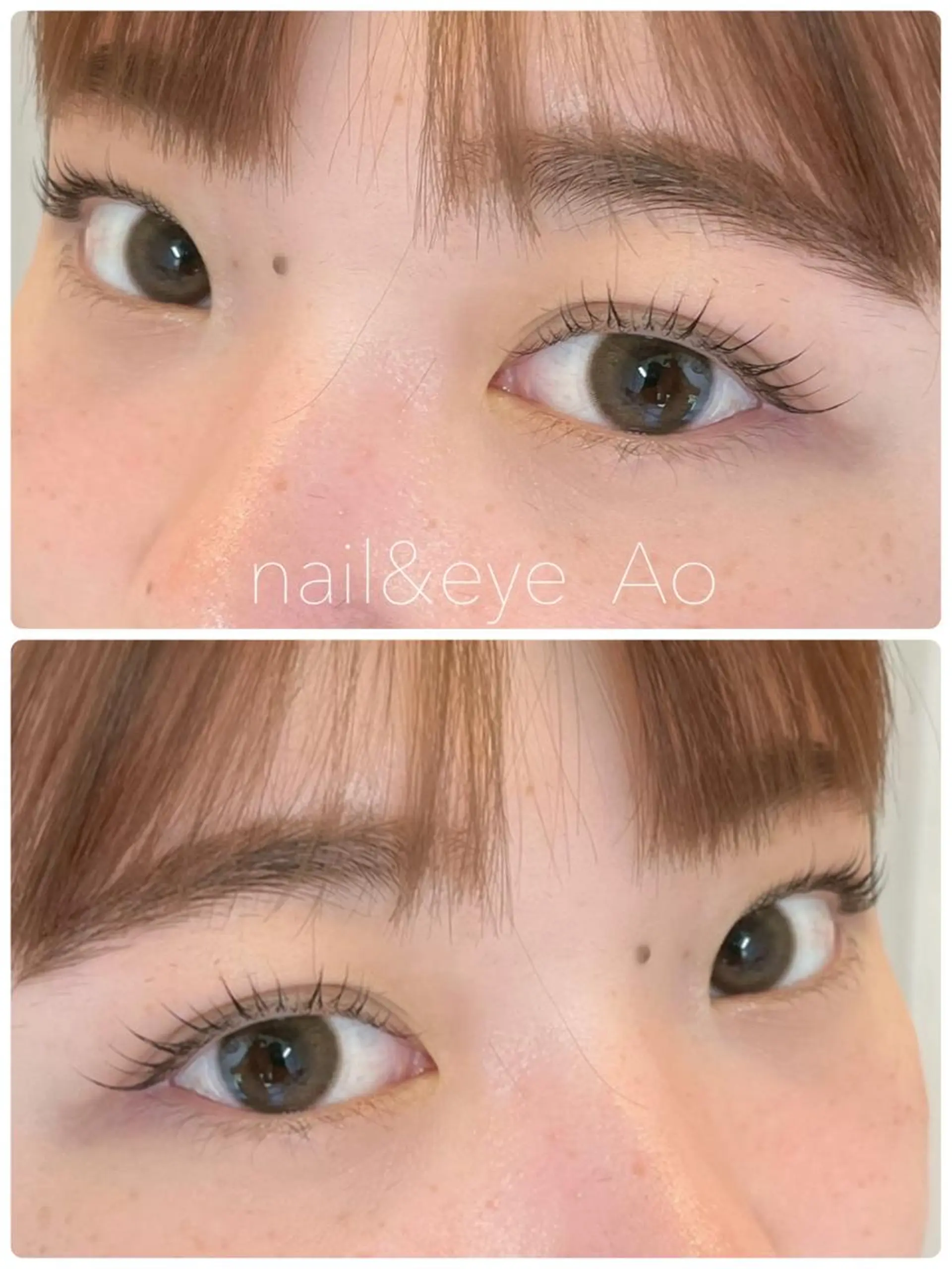 セミロング カラー パーマ ヘアアレンジ メンズ キッズ ネイル マツエク・マツパ アイブロウ ナチュラル マツパ nail&eye Aoのマツエク・マツパデザイン