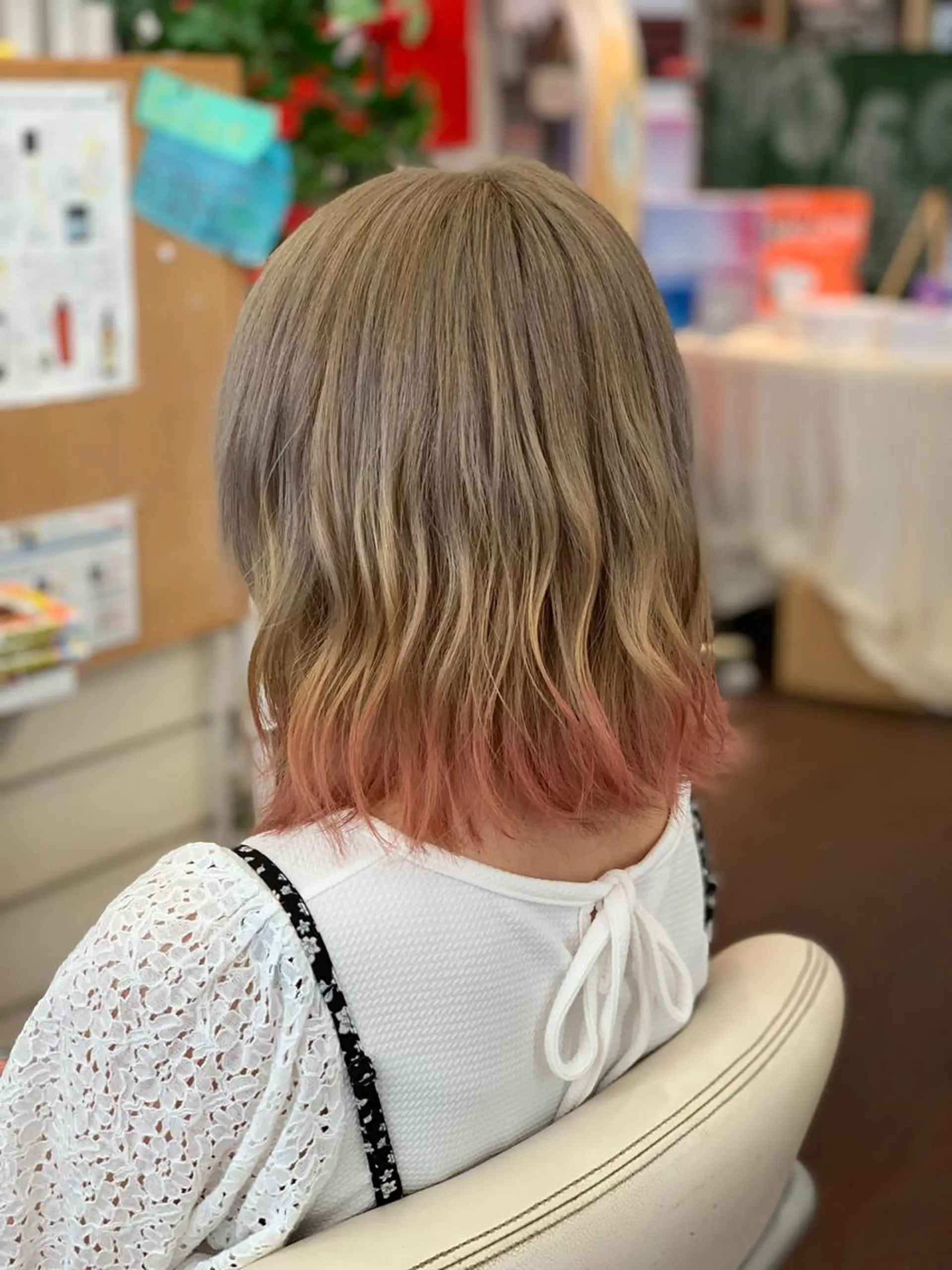 ミディアム ヘアカラー たけい ゆうきのヘアスタイル