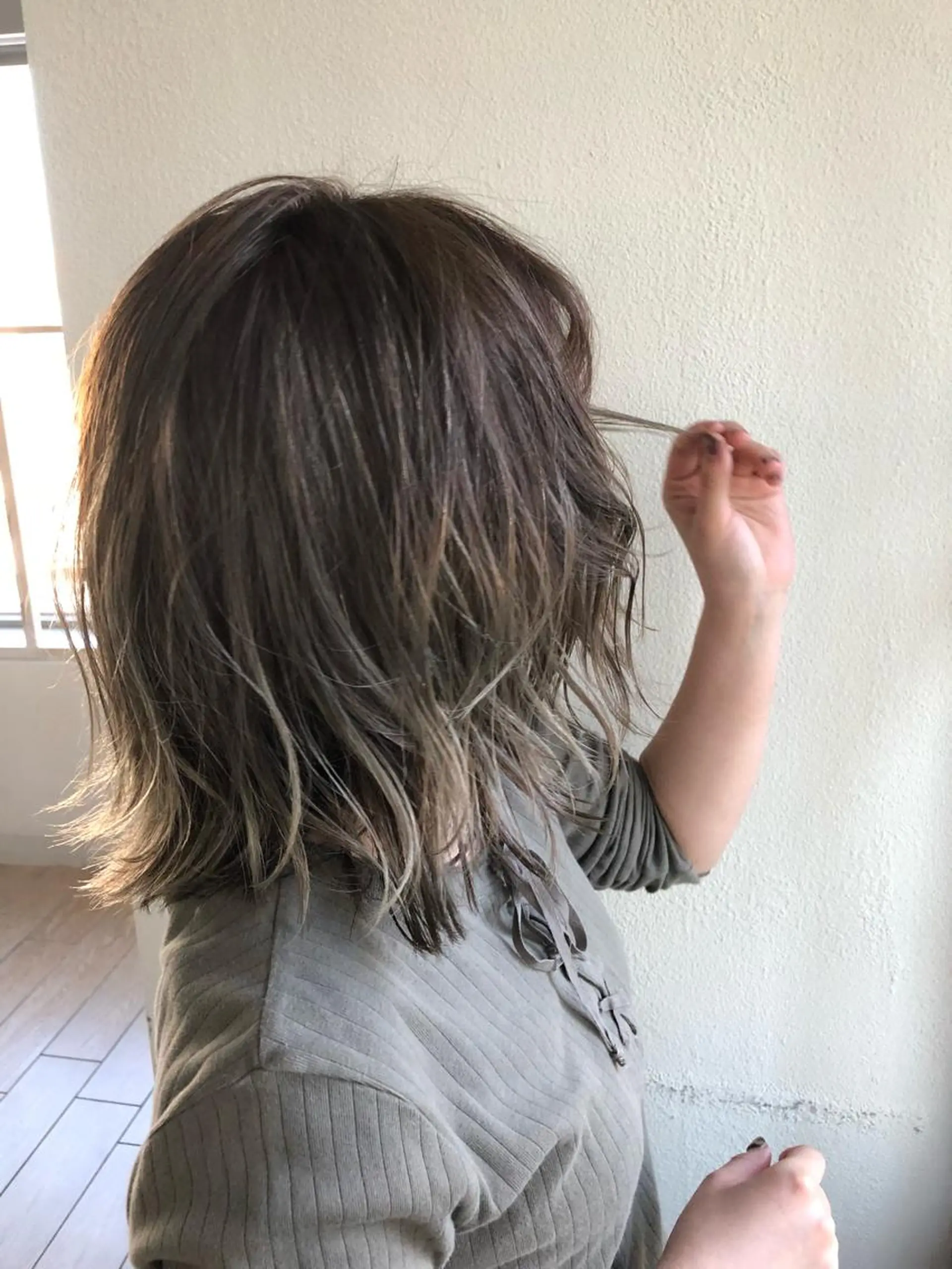 ミディアム カラー ブリーチ ダブルカラー 【1日2名様限定】 AFLOAT白川雄副のヘアスタイル