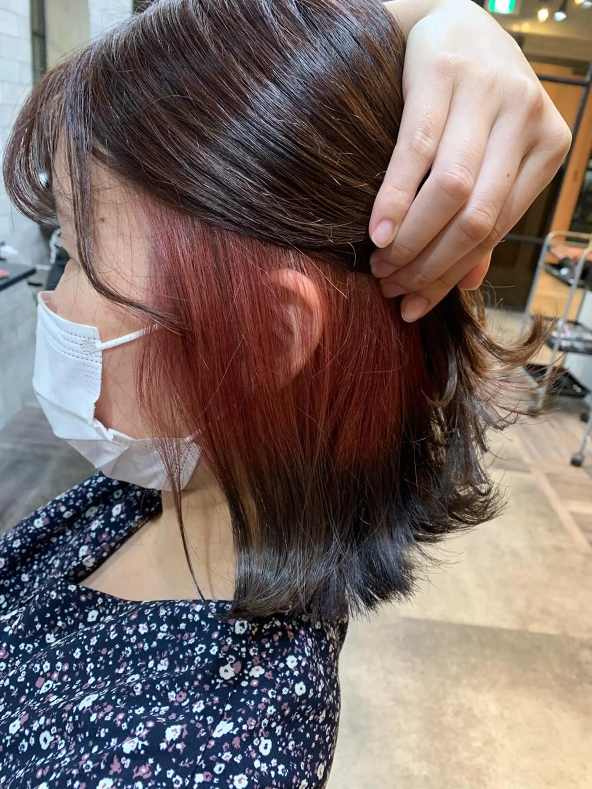 ミディアム カット ヘアカラー トリートメント 山本 みきのヘアスタイル