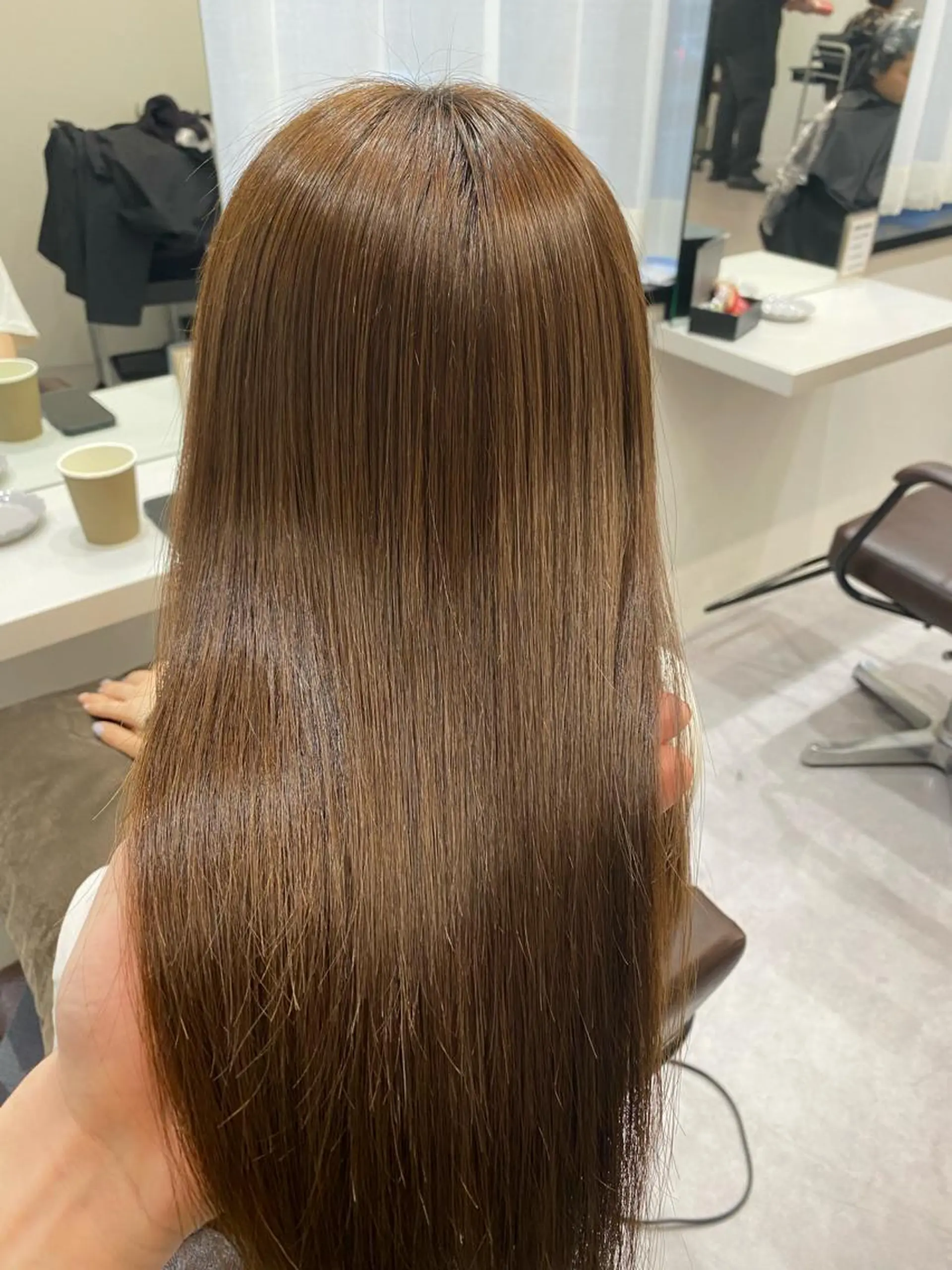 ロング 酸性ストレート 髪質改善×縮毛矯正 Core 片山健太のヘアスタイル