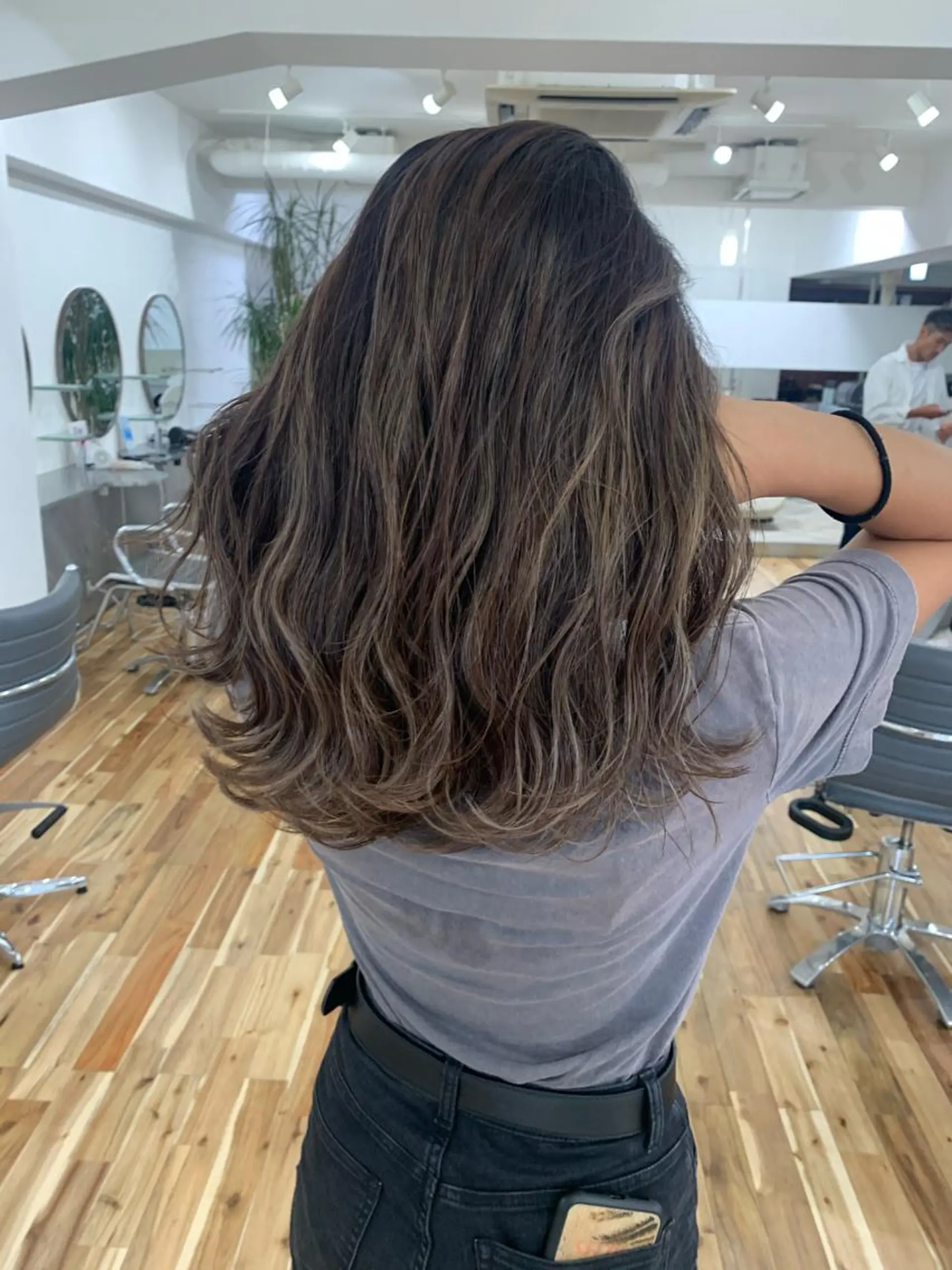 セミロング カラー Reb_keiji 👑小倉圭司のヘアスタイル