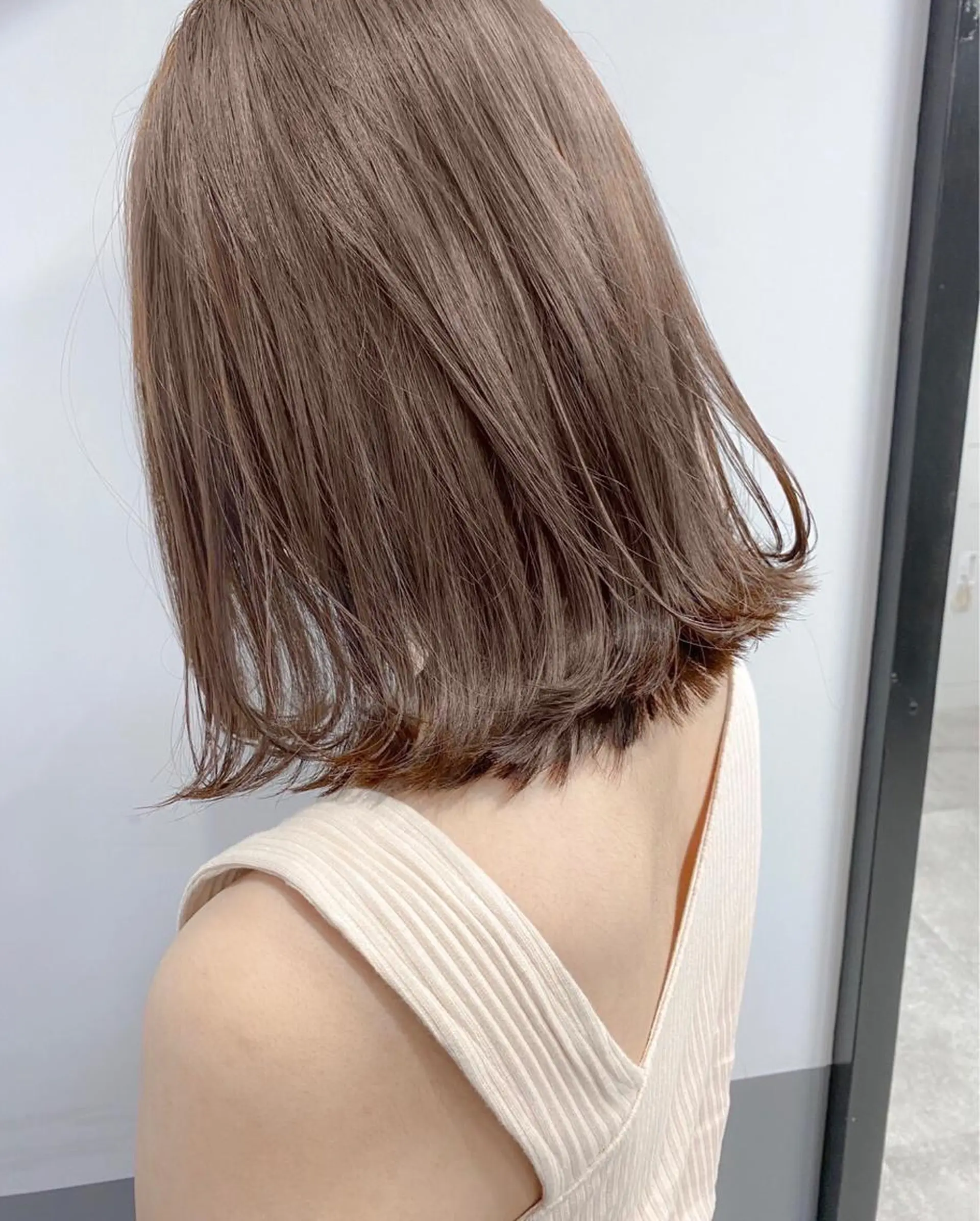 ミディアム カラー アディクシーカラー ベージュカラー フォギーベージュ 🌿透明感ヘア 園田　朱梨🌿のヘアスタイル