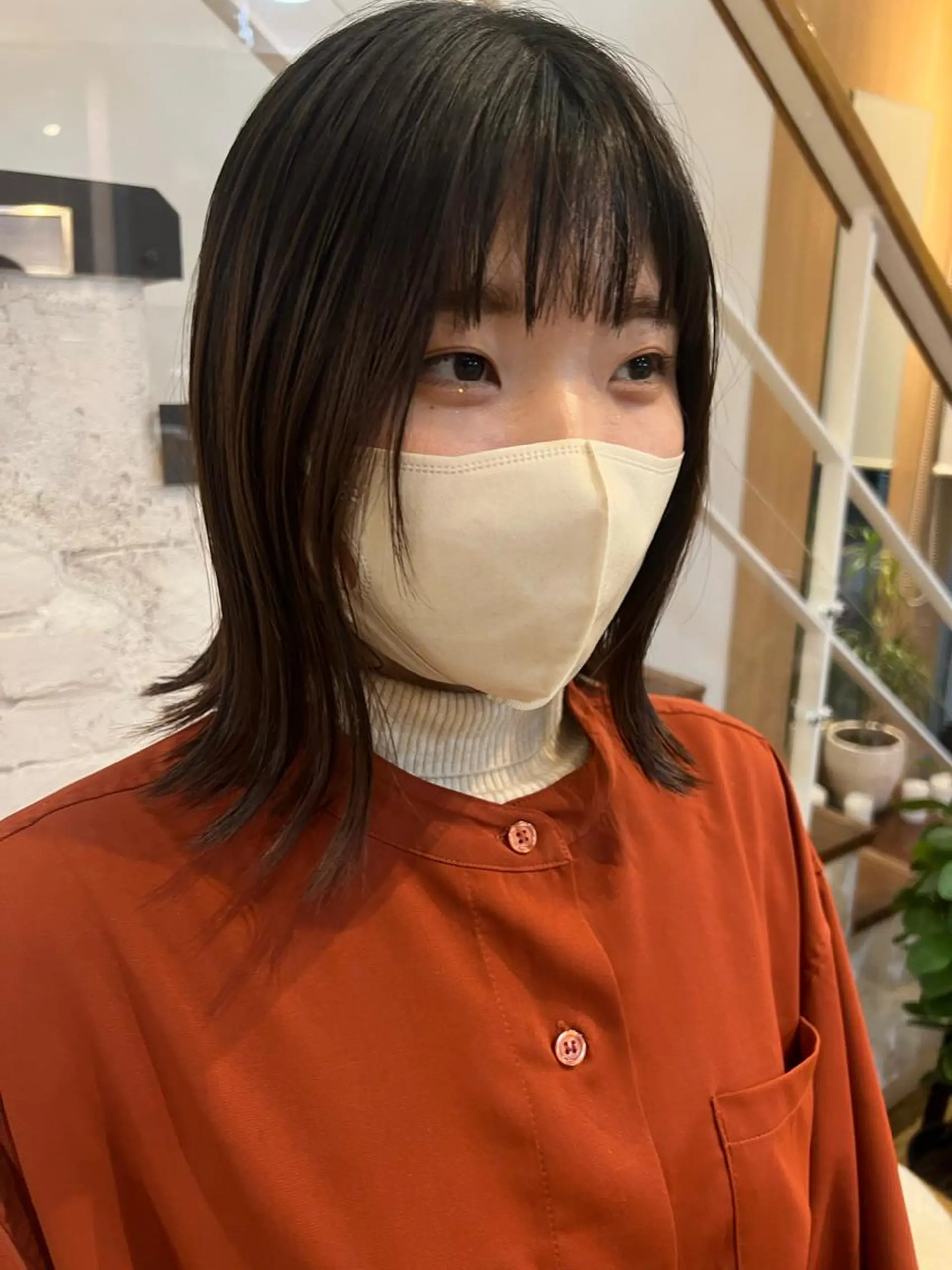 ミディアム 池田理紗/メンズ カット/切りっぱなしのヘアスタイル