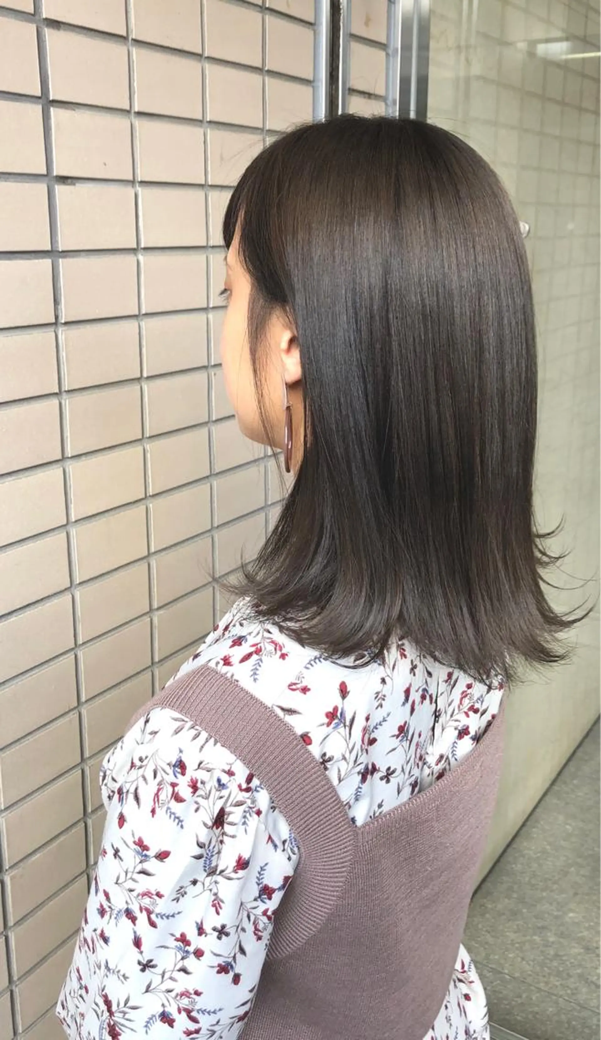 セミロング キノシタ ナオユキのヘアスタイル