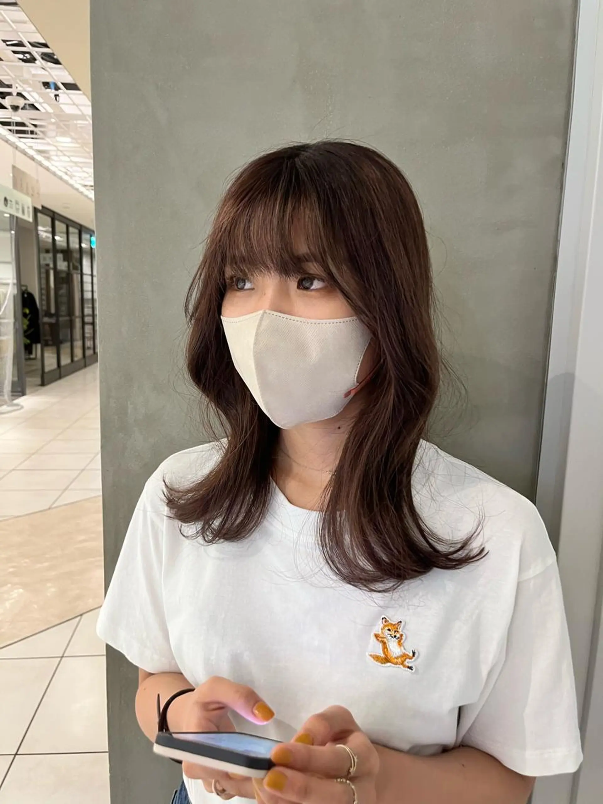 セミロング カラー くびれヘア ヨシンモリ 韓国風ヘア ボブ/透明感カラー 🇰🇷Ryotaのヘアスタイル