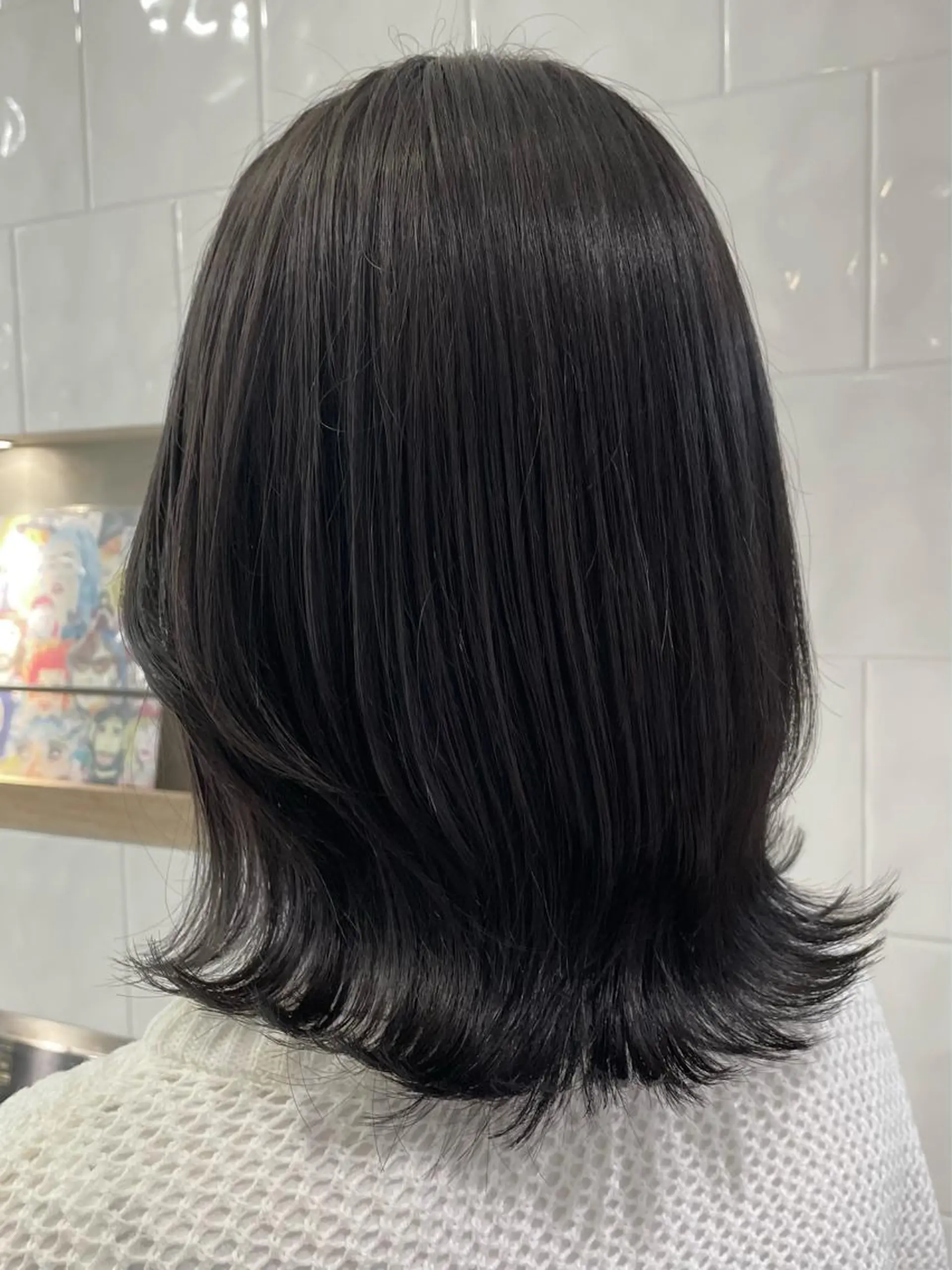 ミディアム カラー オリーブカラー ボブ くびれヘア 顔まわりレイヤー 韓国風ヘア カット ヘアカラー トリートメント 卒業式受付中🌻 肥田亜沙美のその他イメージ