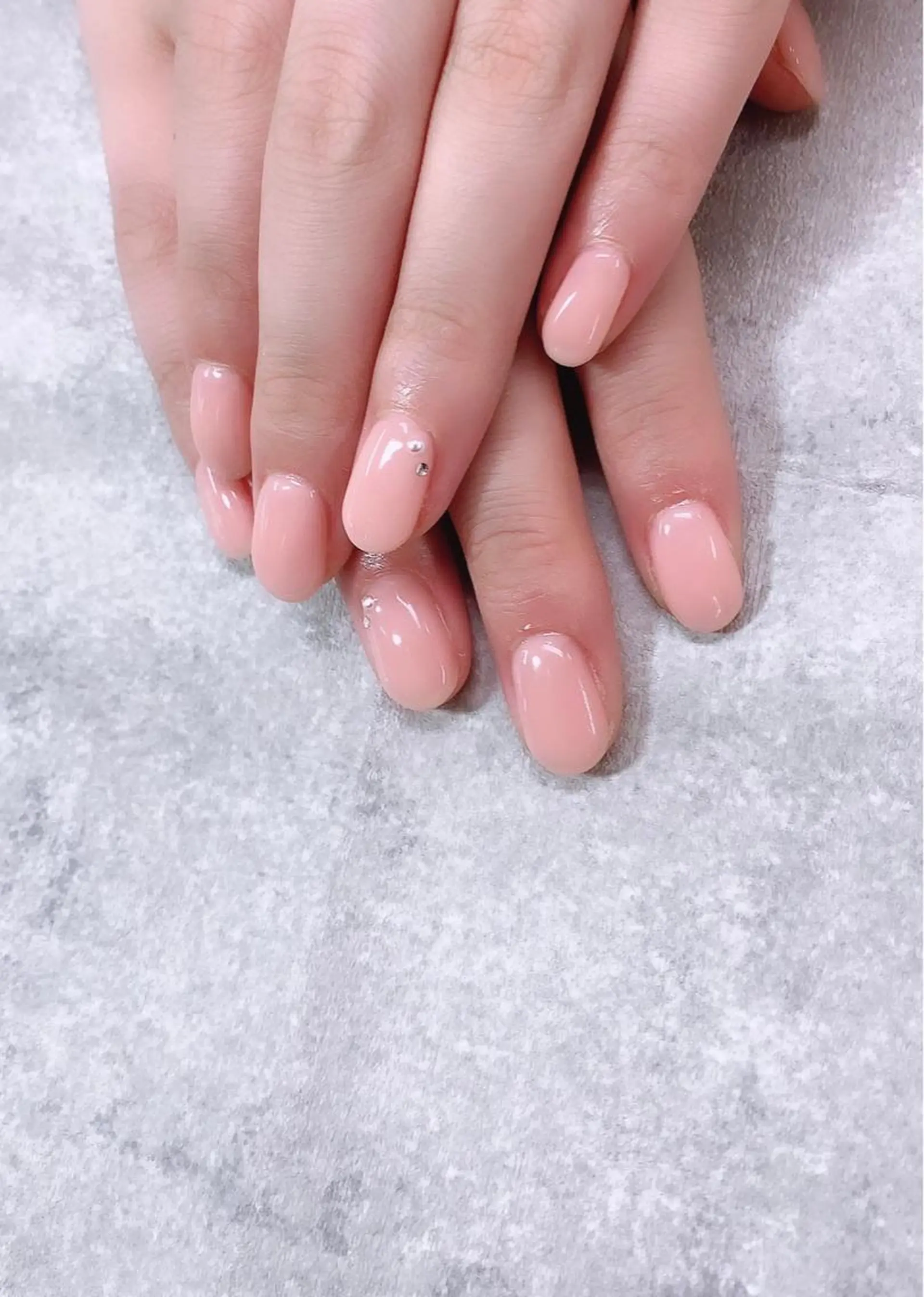 ネイル アートネイル ワンカラーネイル ピンク FASTNAIL PLUS 新宿店のネイルデザイン