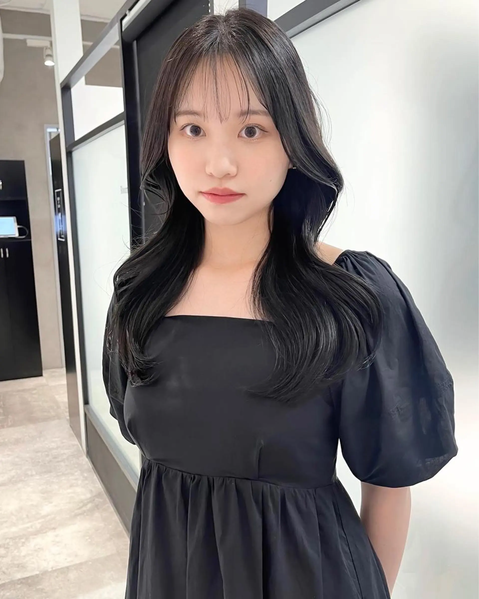 ロング 韓国風ヘア レイヤーカット カット ヘアカラー トリートメント 韓国レイヤーカット 髪質改善▫️水野有真のヘアスタイル